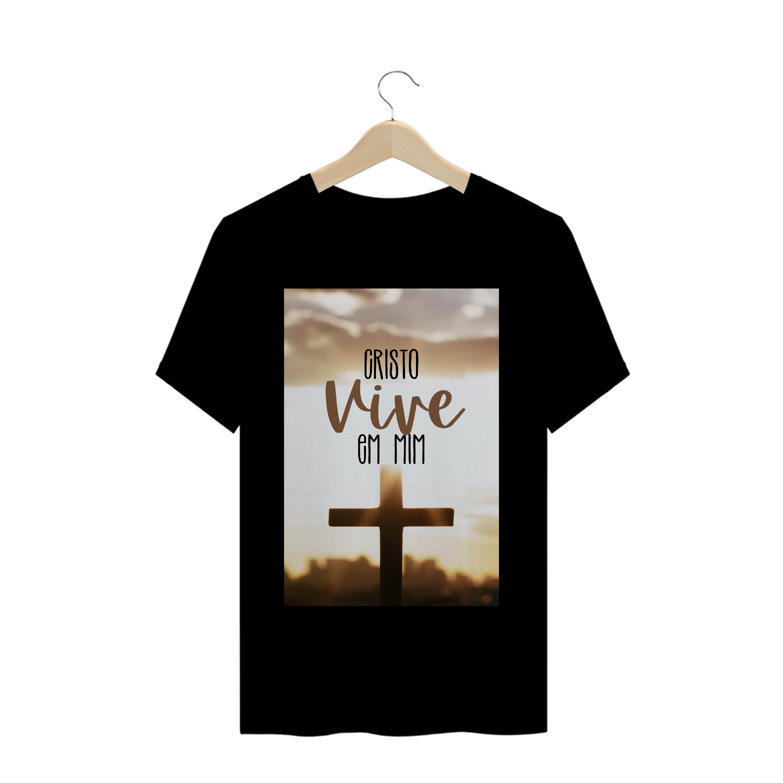 Camisa masculina CRISTO VIVE em MIM
