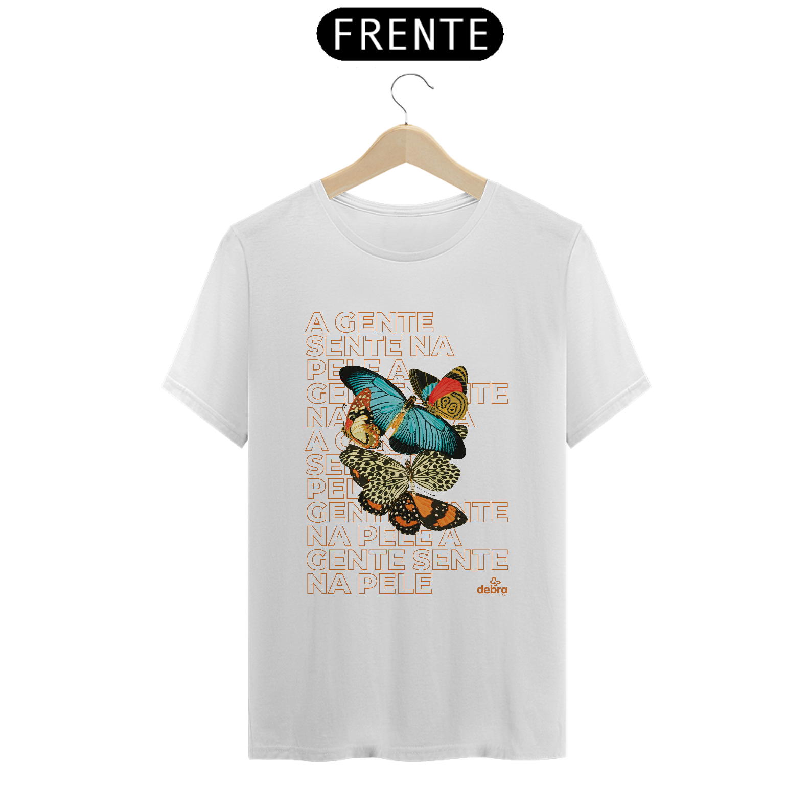 Camiseta A Gente Sente na Pele Outline
