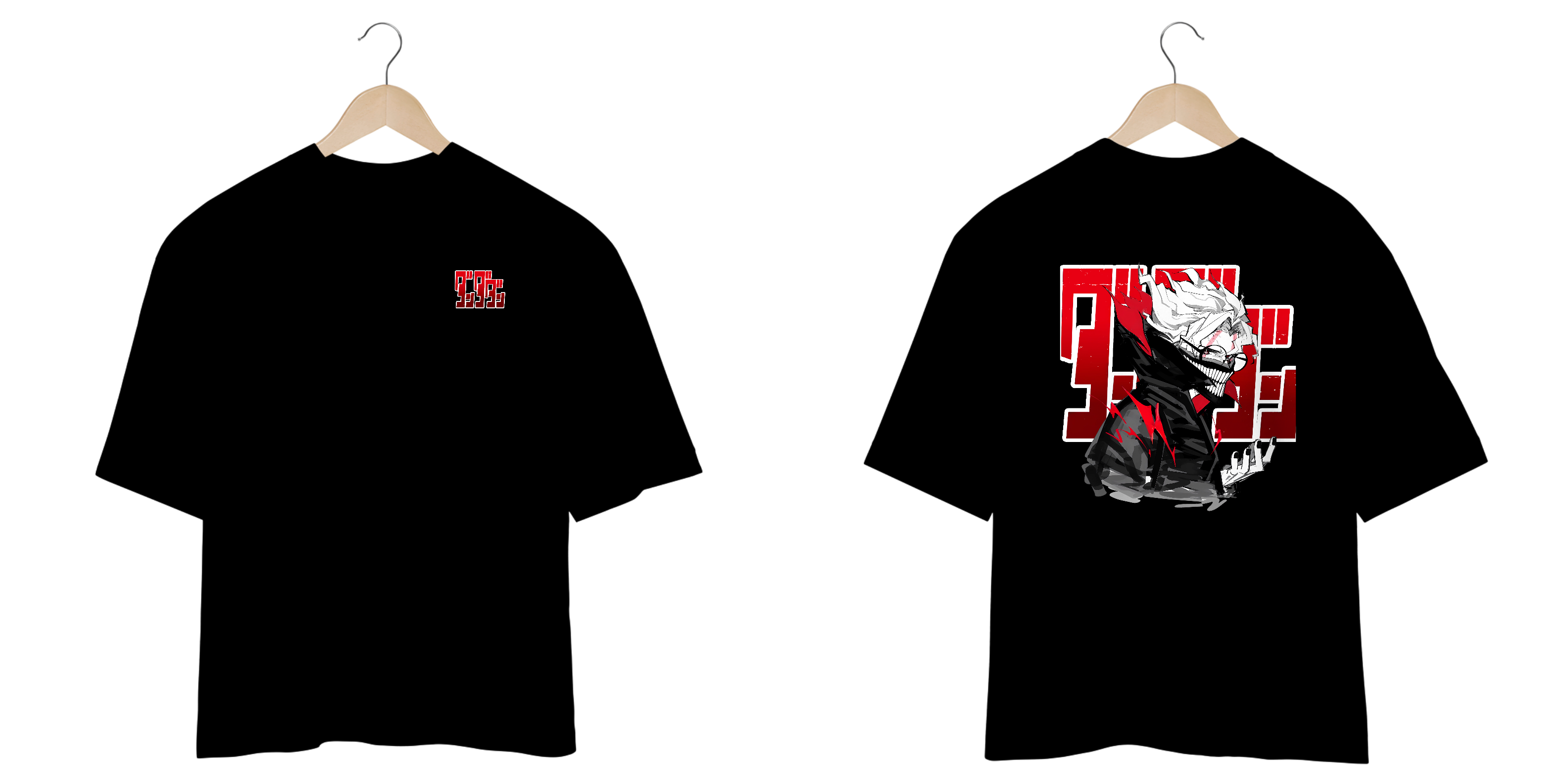 camisa oversized 0karun dan da dan estampa detalhada frente e costas