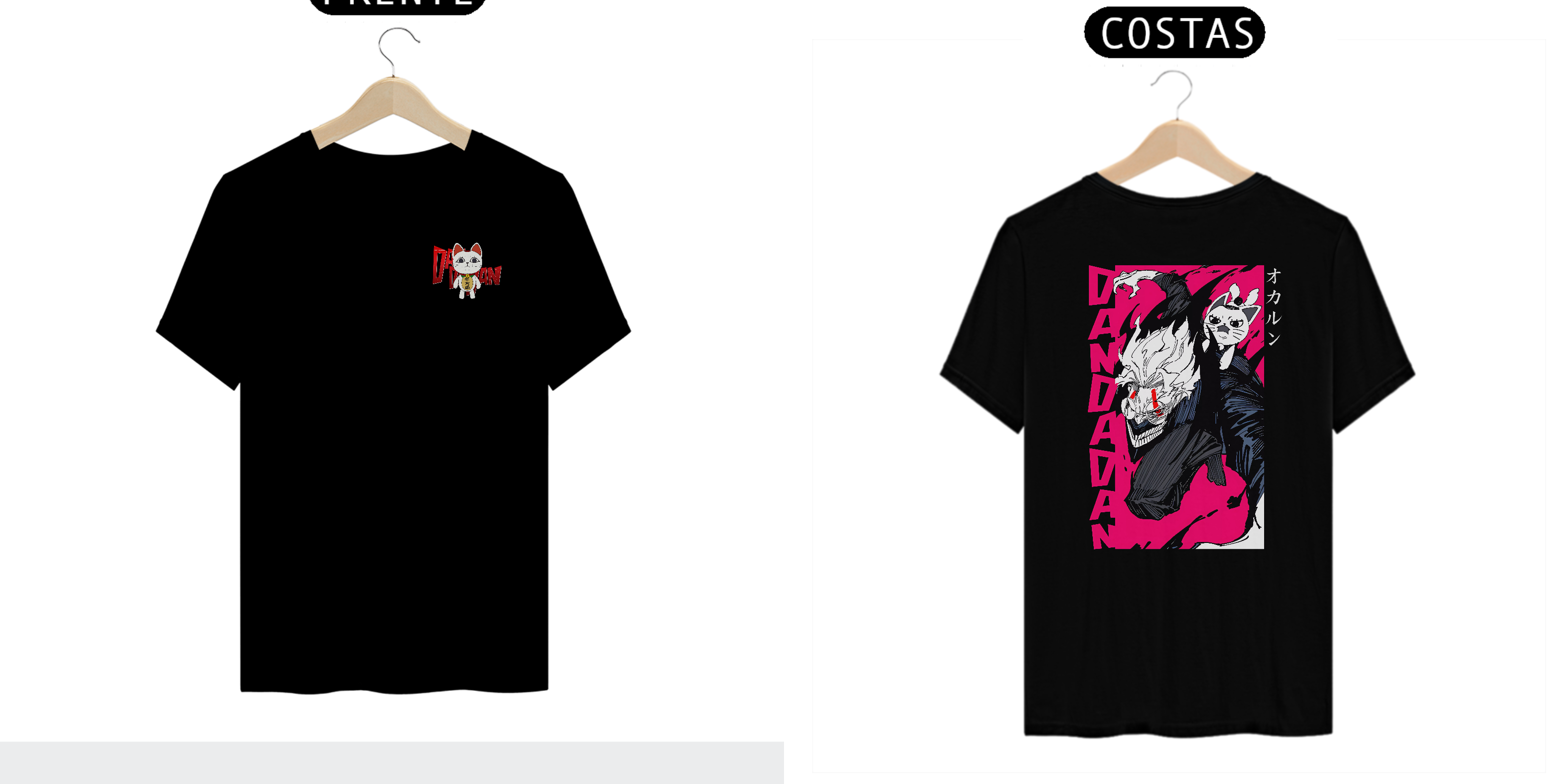 Camisa dan da dan okarun estampa frente e costas