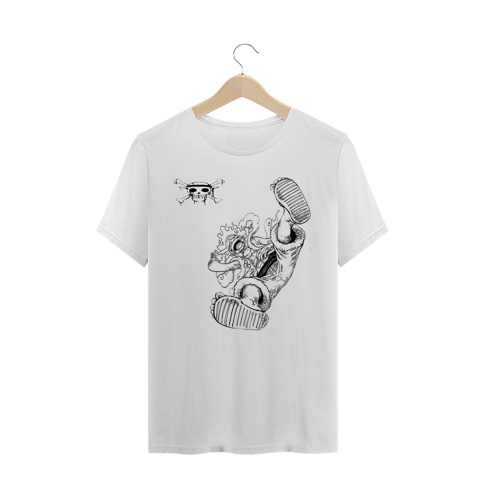 Nome do produto  CAMISA T-SHIRT BRANCA PRIME LUFFY 