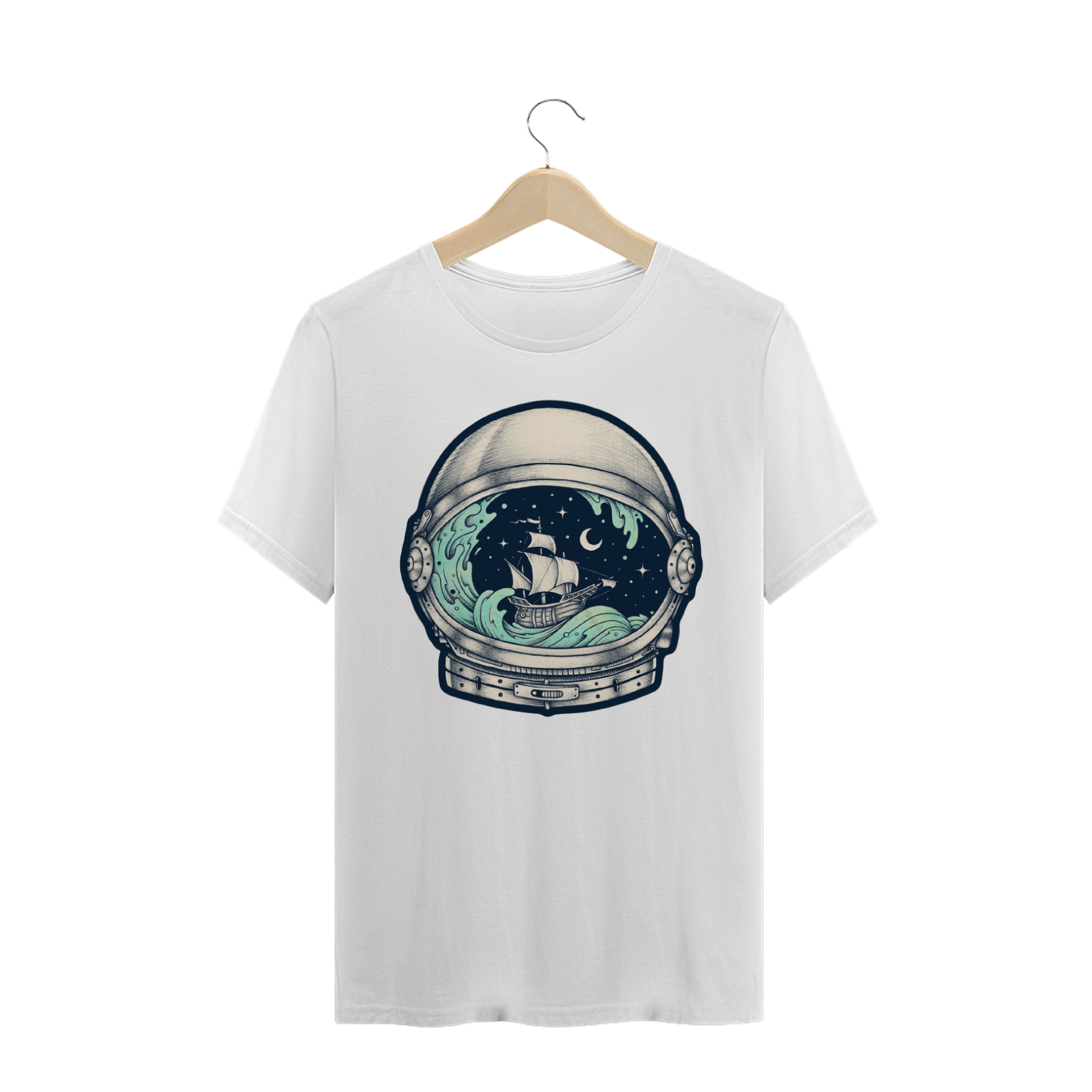 Nome do produto  Camiseta Capacete Astronauta