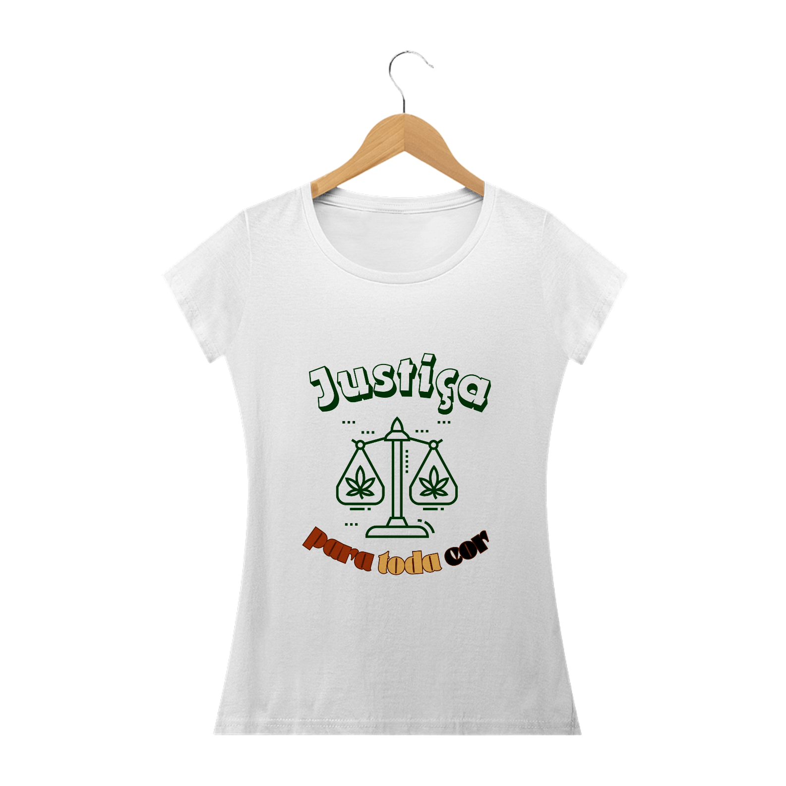 Camiseta fem justiça clara