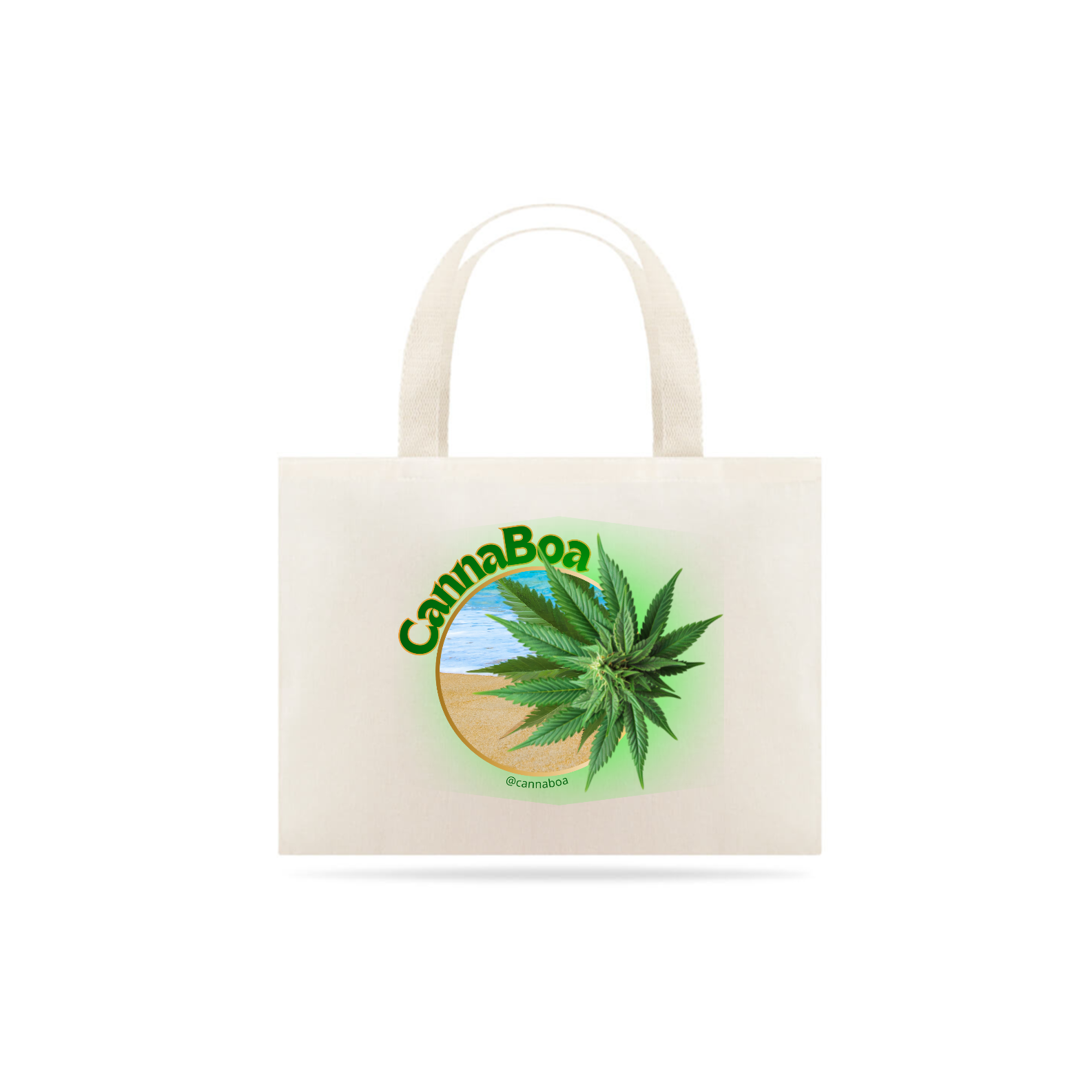 ecobag flor verde