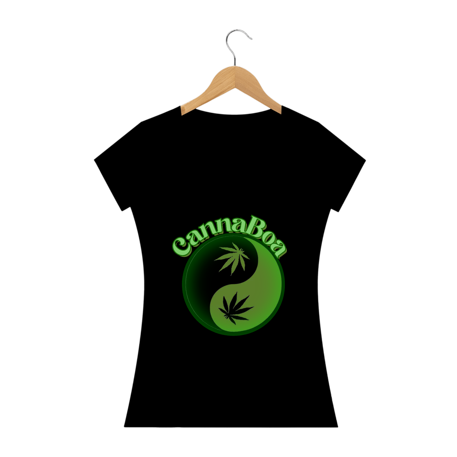 Camiseta Fem Canna Verde