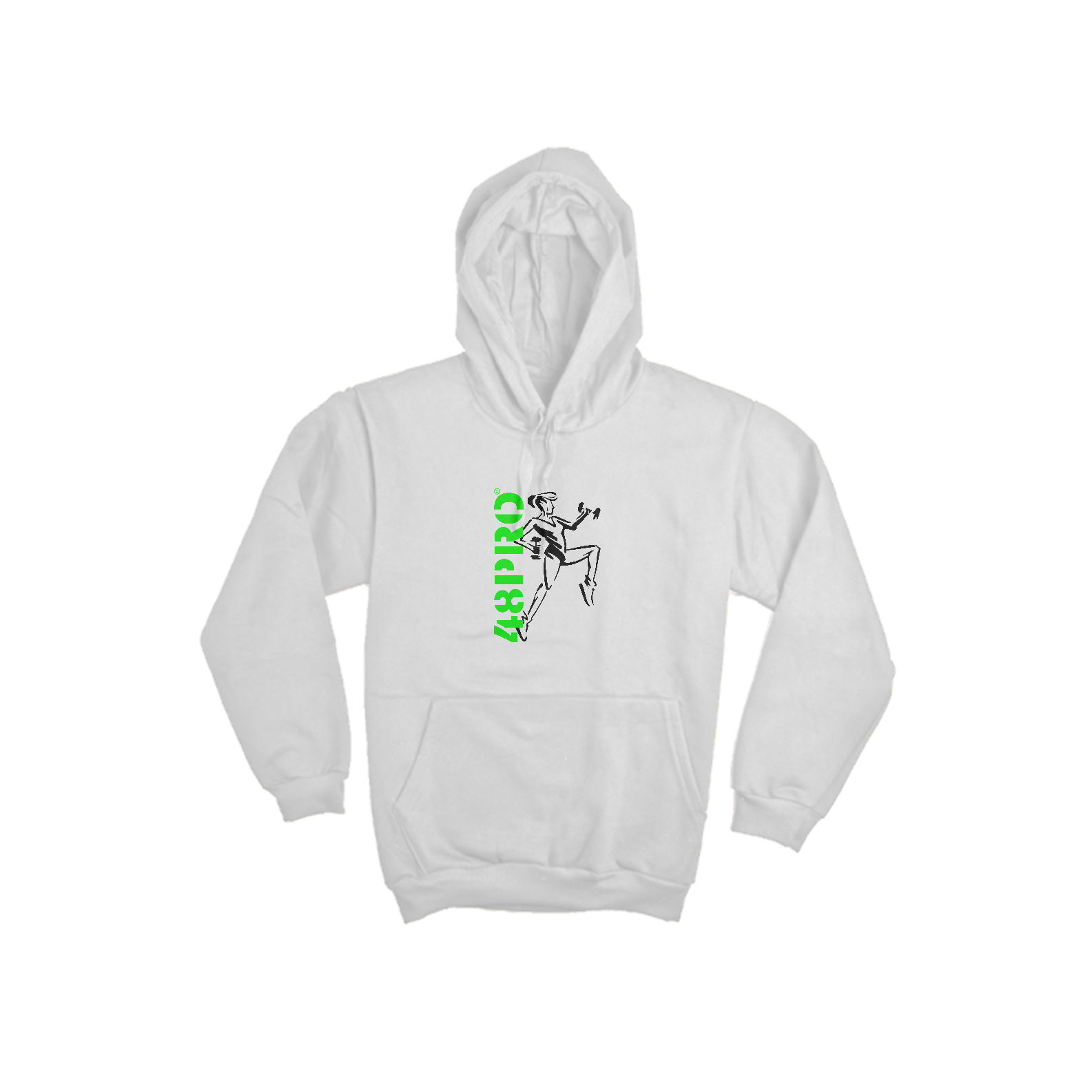 MOLETOM CANGURU FLANELADO COM CAPUZ - FITNESS GIRL - 48 PRO ORIGINAL LIFESTYLE