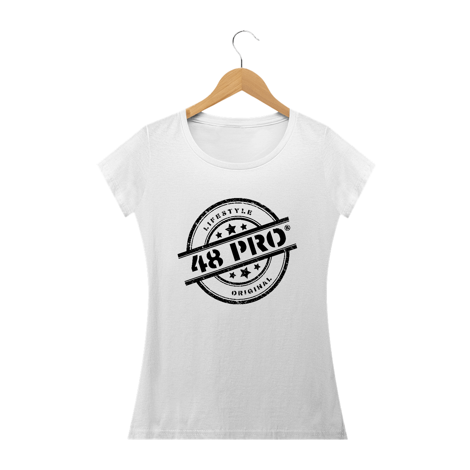T-SHIRT BABY LONG QUALITY FEMININA - 48 PRO ORIGINAL LIFESTYLE