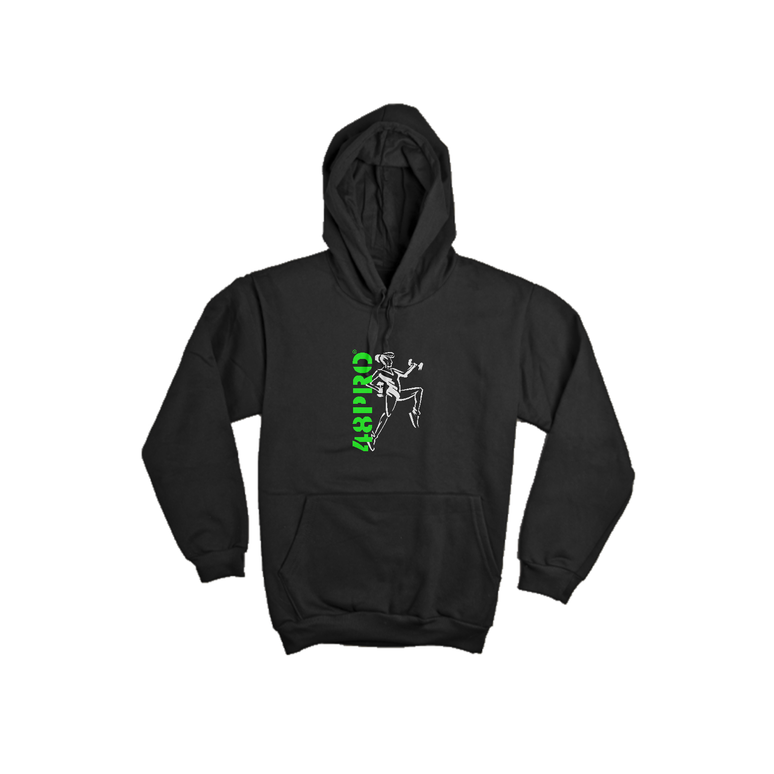 MOLETOM CANGURU FLANELADO COM CAPUZ - FITNESS GIRL - 48 PRO ORIGINAL LIFESTYLE