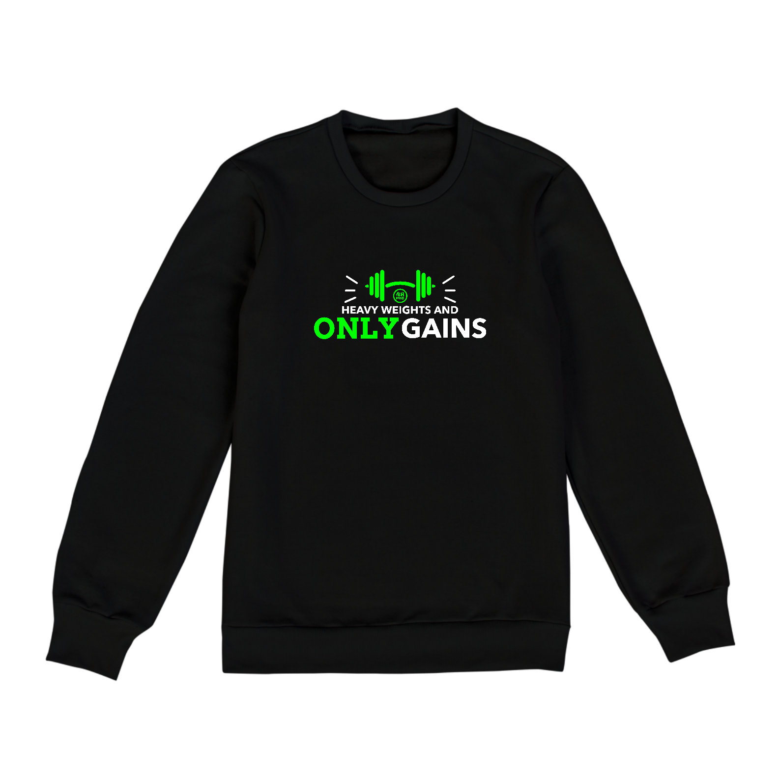 MOLETOM BÁSICO FLANELADO  - HEAVY WEIGHTS AND ONLY GAINS - 48 PRO ORIGINAL LIFESTYLE