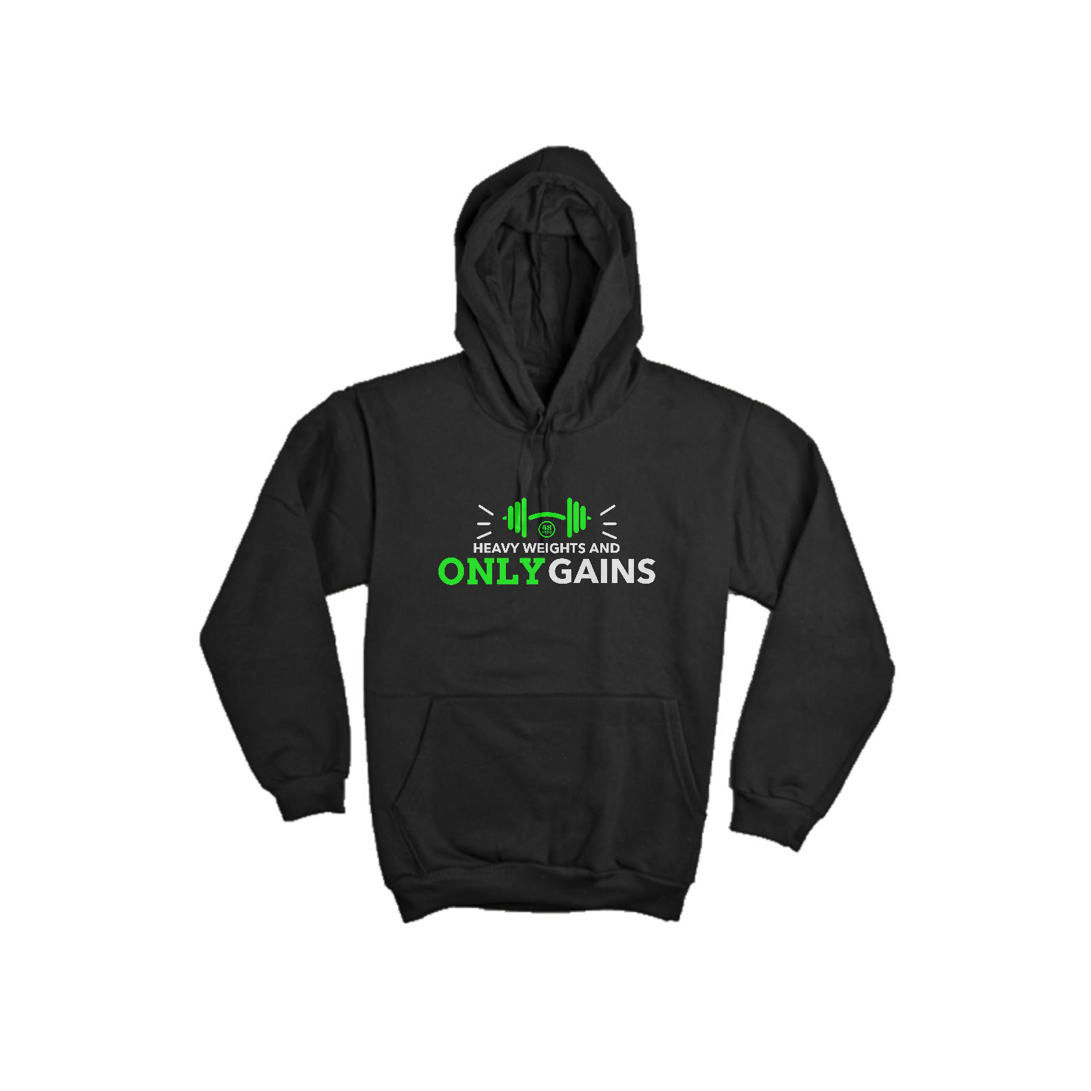 MOLETOM CANGURU FLANELADO COM CAPUZ - HEAVY WEIGHTS AND ONLY GAINS - 48 PRO ORIGINAL LIFESTYLE