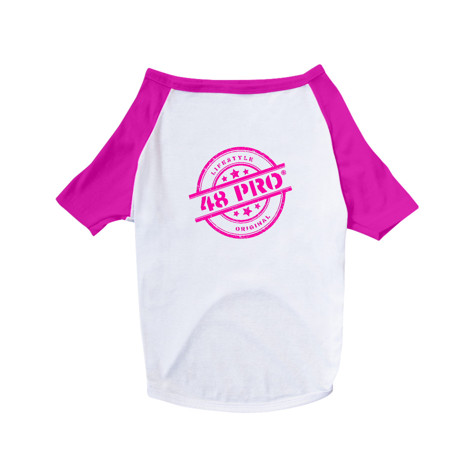 DOG T-SHIRT ROSA PINK - 48 PRO ORIGINAL LIFESTYLE