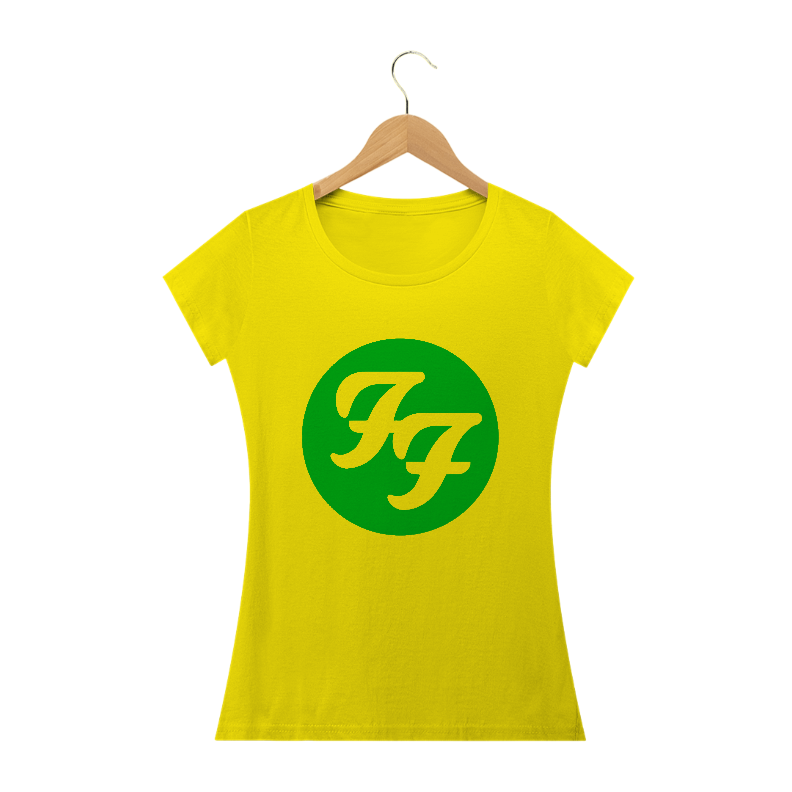 Camisa Foo Fighters - Copa 2022 - amarelinha - Baby Long