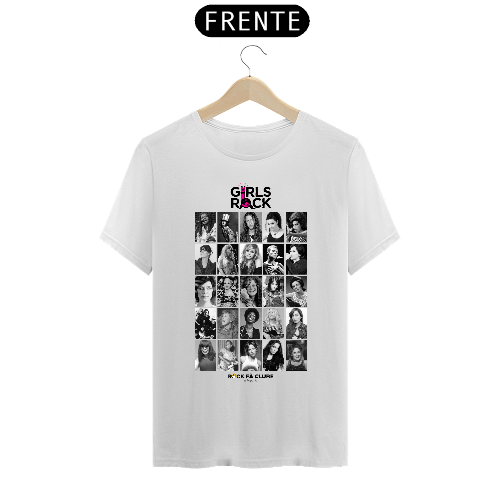 Camisa Mulheres do Rock - branca - prime