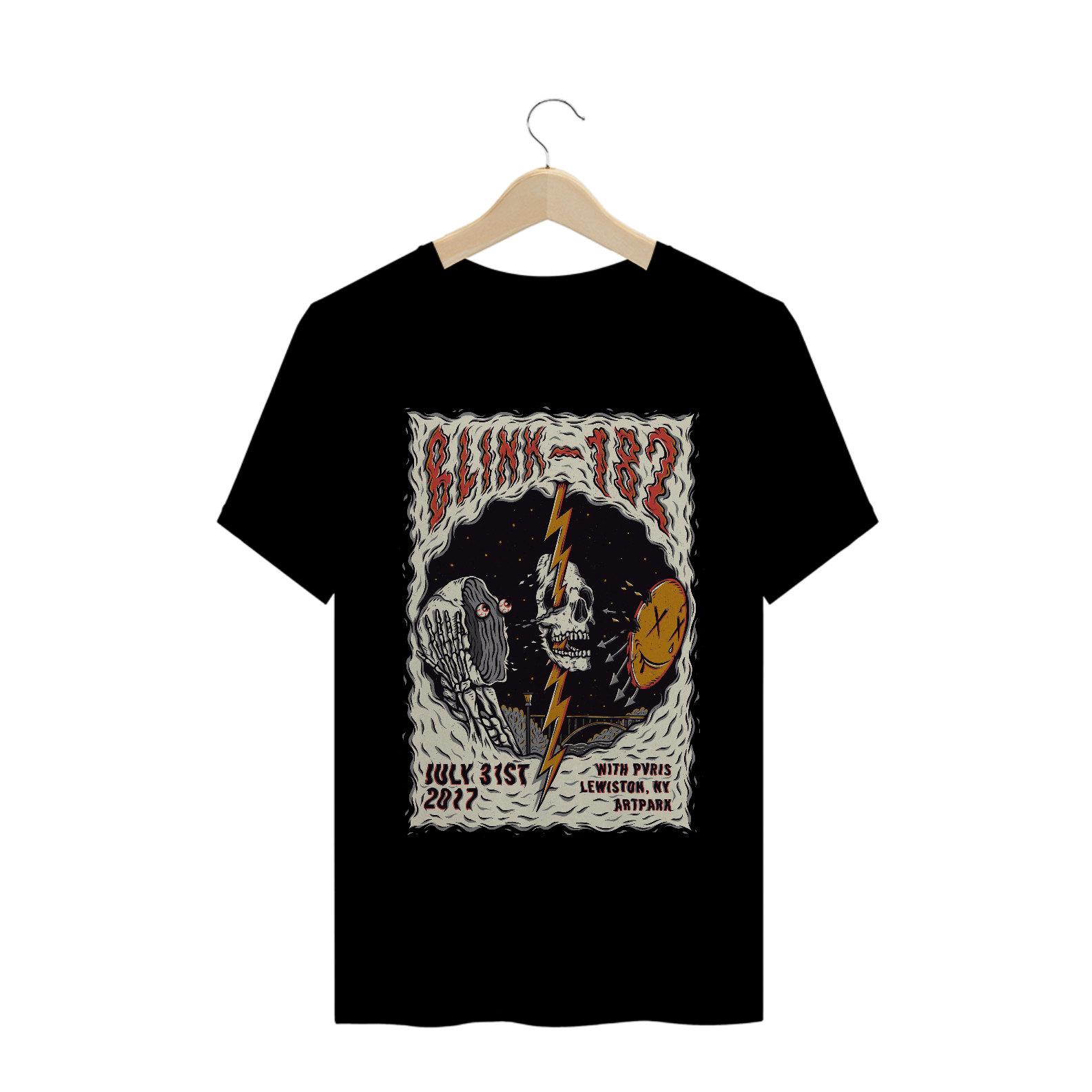 Nome do produto: Camisa Blink-182 - Lewiston 2017