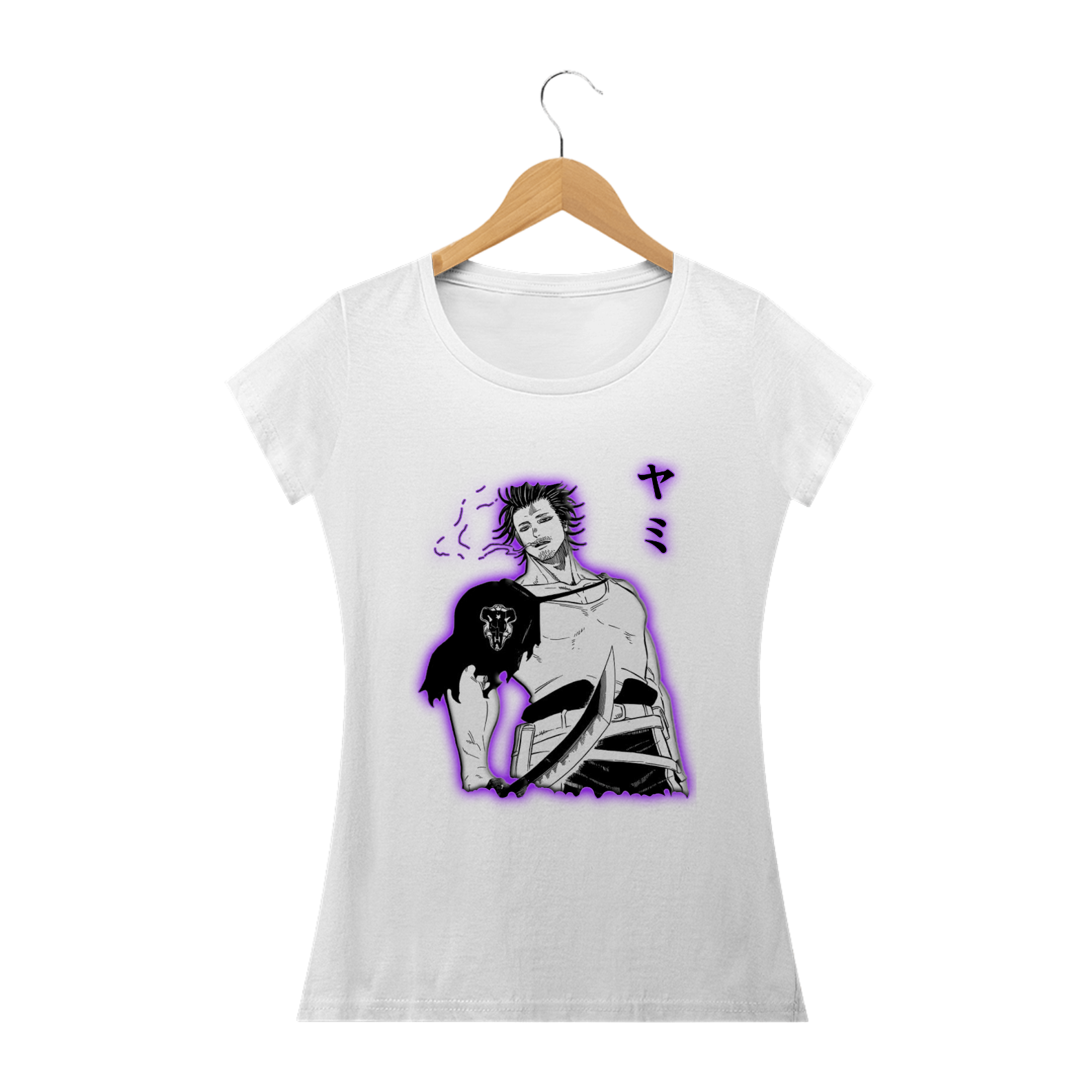 Nome do produto: Baby long Black clover - Yami (fonte escura)