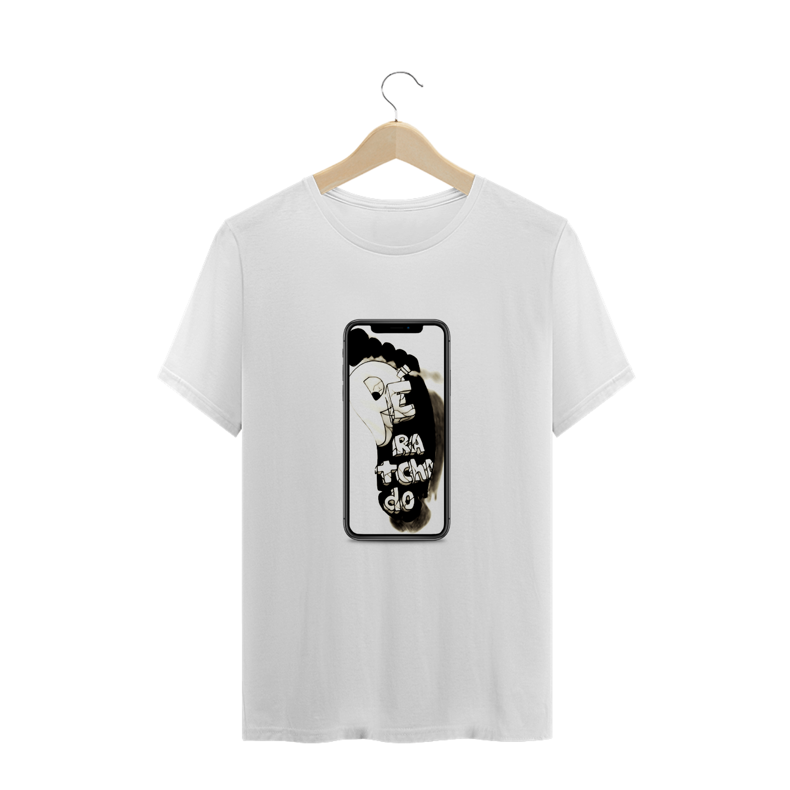 Nome do produto  Camiseta pé ratchado branca