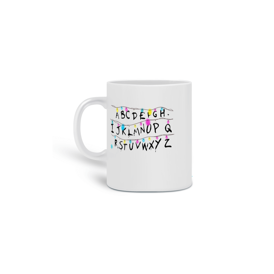 Letras Brilhantes (Stranger Things) - Caneca