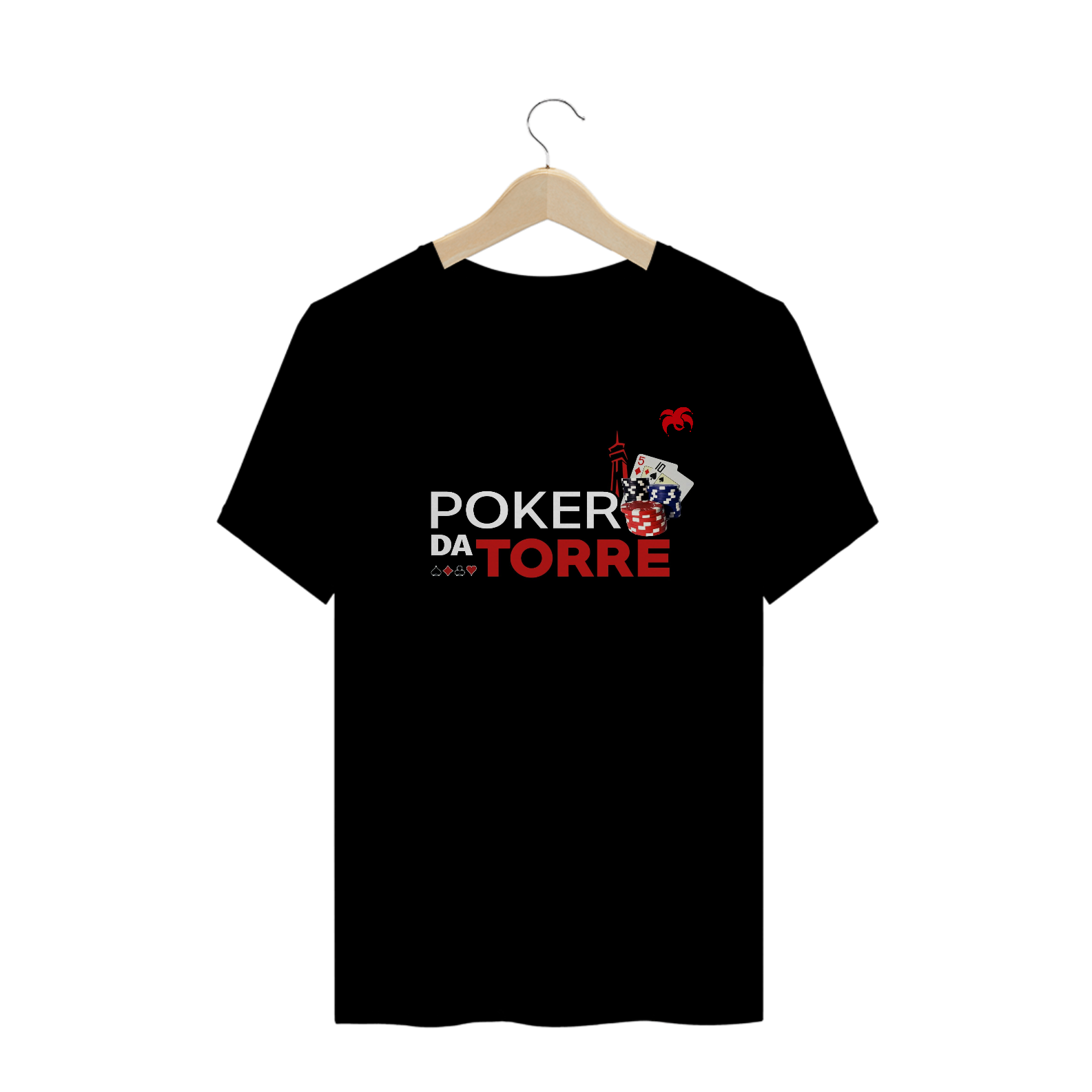 Nome do produto  Camiseta color: Torre Poker