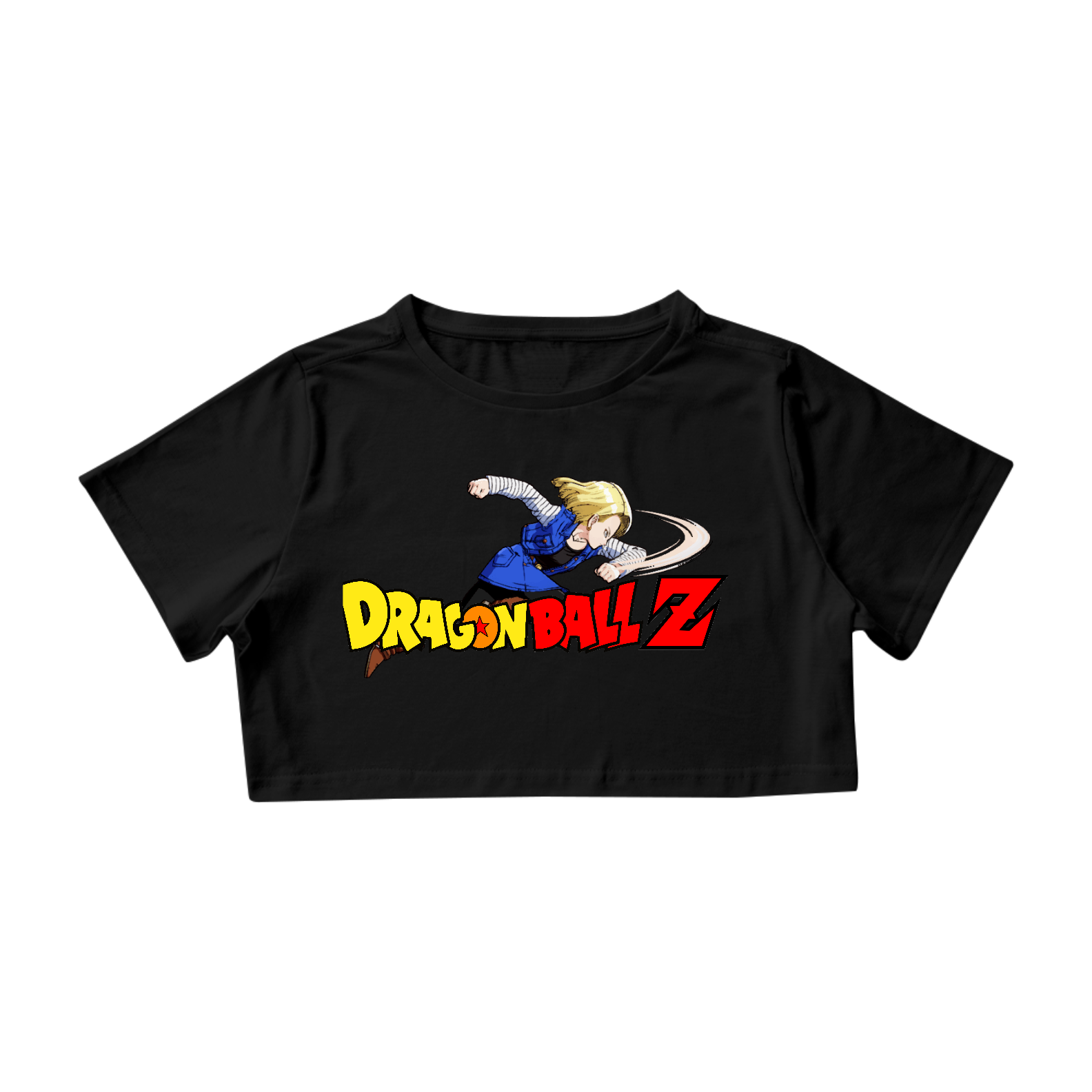 Nome do produto  Cropped- Android 18 - Dragon Ball Z 
