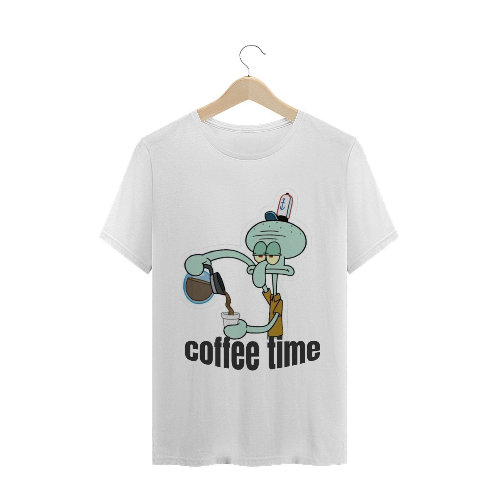 Camiseta coffe time lula molusco