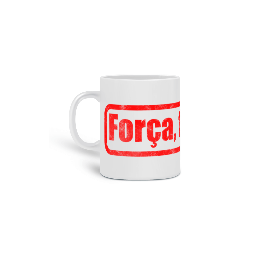 Caneca Força, foco e fé