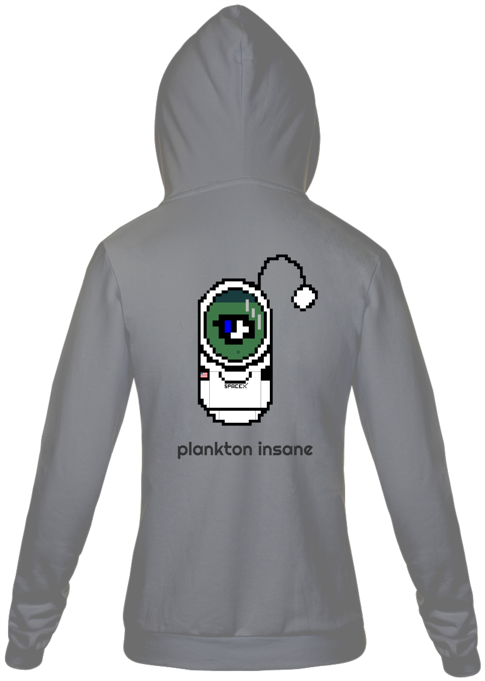 Nome do produto  Plankton Insane - Moletom Ziper Unissex