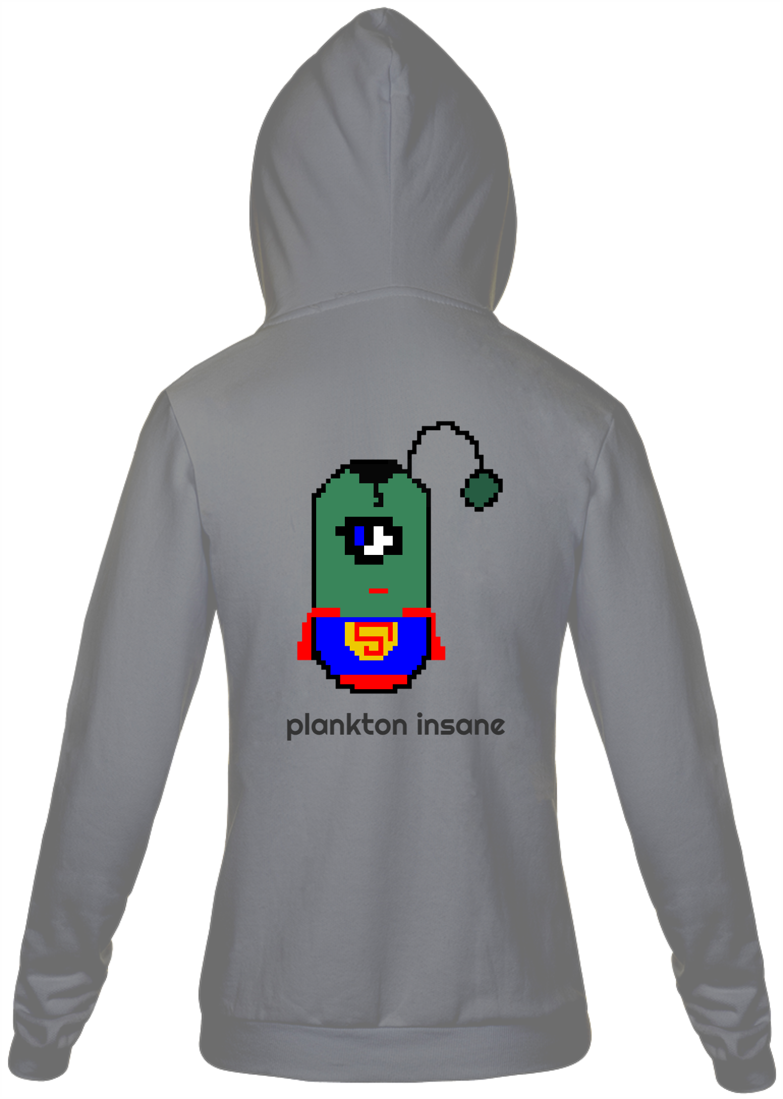Nome do produto  Plankton Insane - Moletom Zíper Unissex