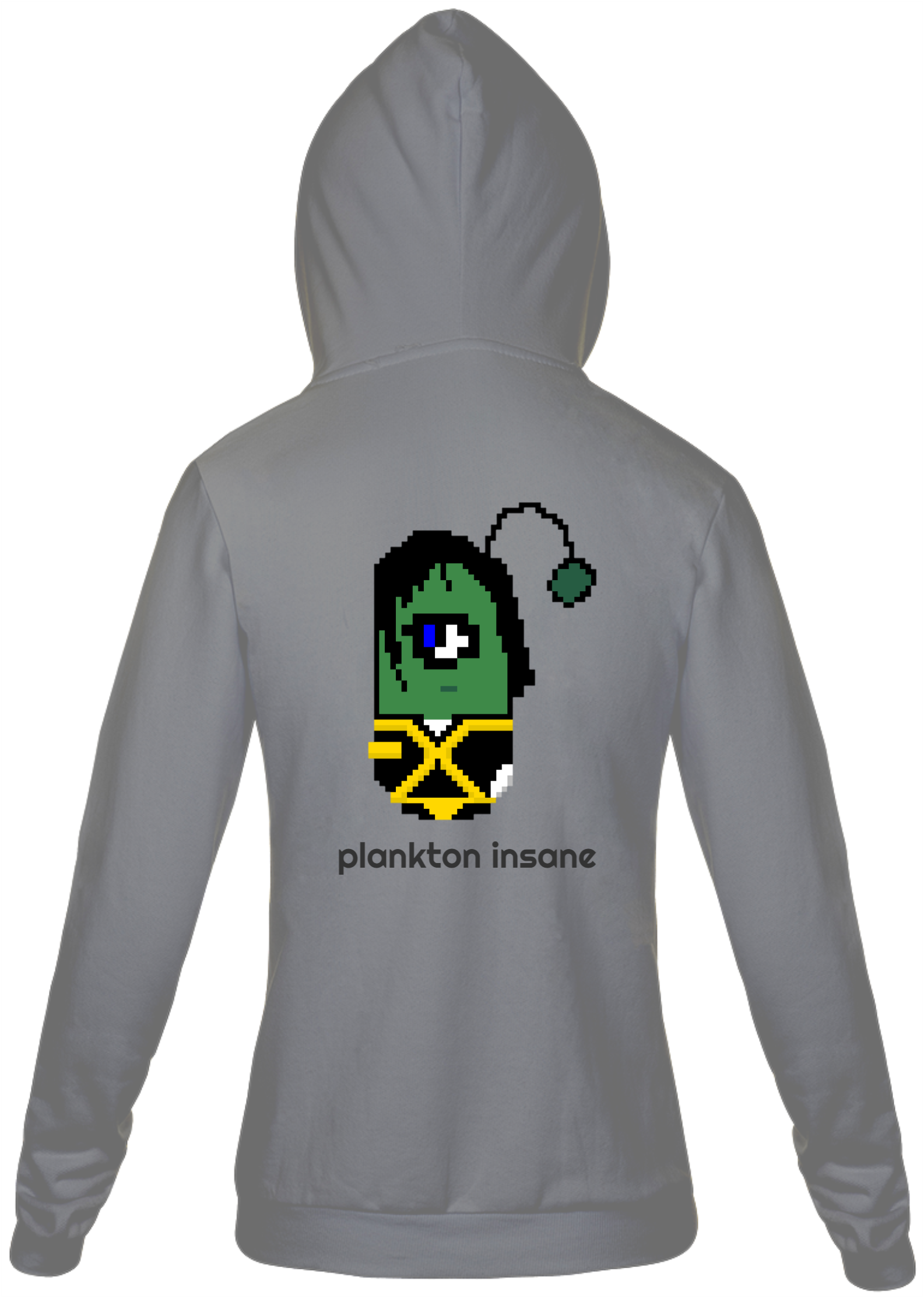 Nome do produto  Plankton Insane - Moletom Zíper Unissex