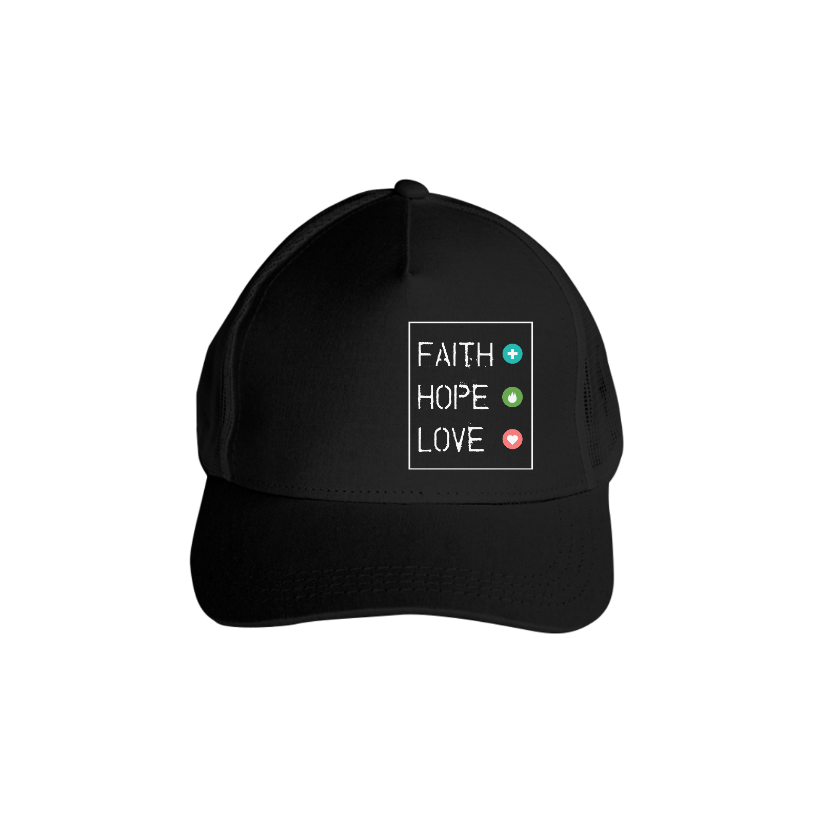 Boné Faith Hope Love