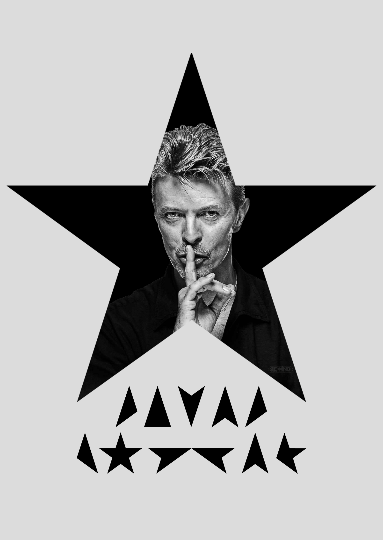 Poster Retrato Poster David Bowie - Black Star Silence em RWD Store