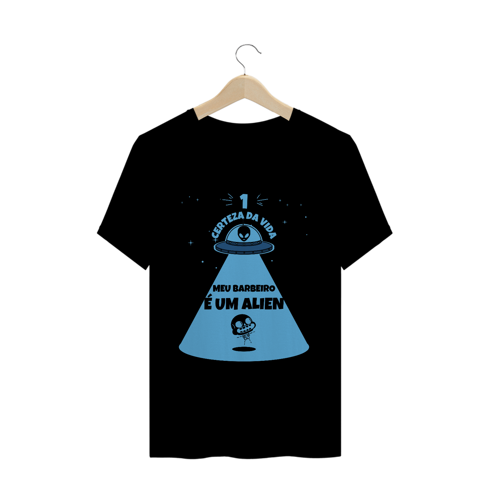 Meu barbeiro é um Alien - Camiseta T-SHIRT Prime 