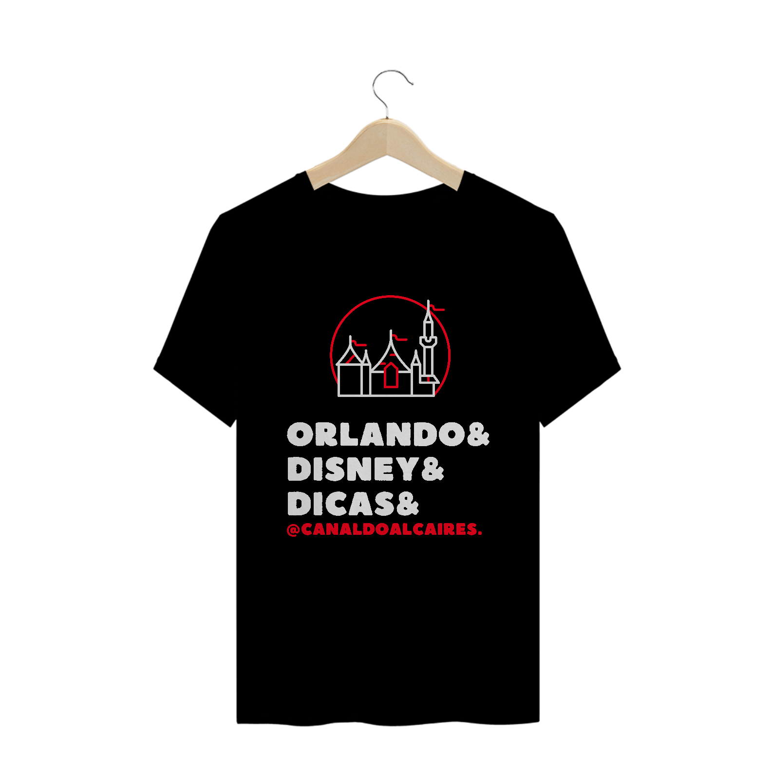 Nome do produto: Camiseta Preta Orlando, Disney e Dicas