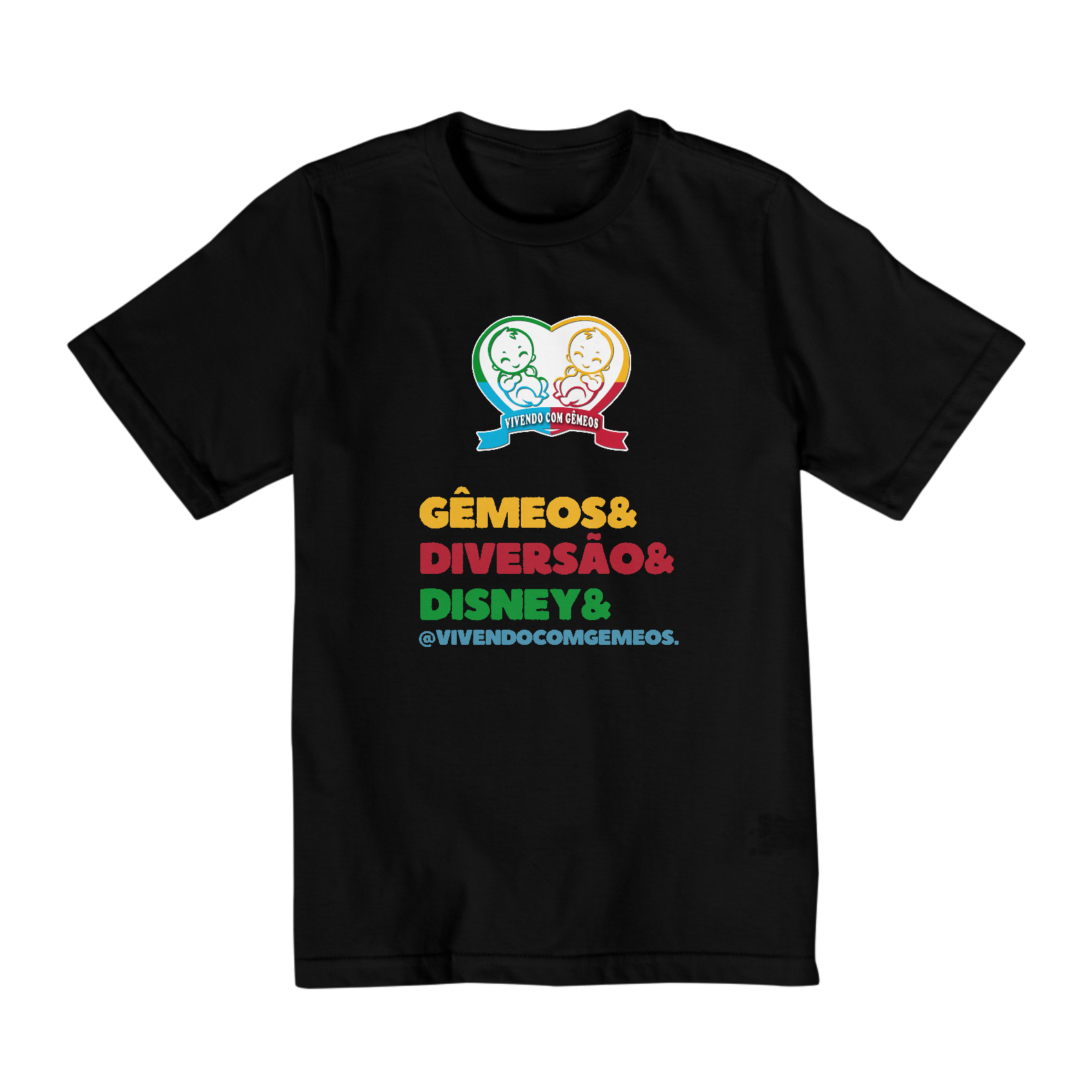 Camisa Infantil Vivendo com Gêmeos