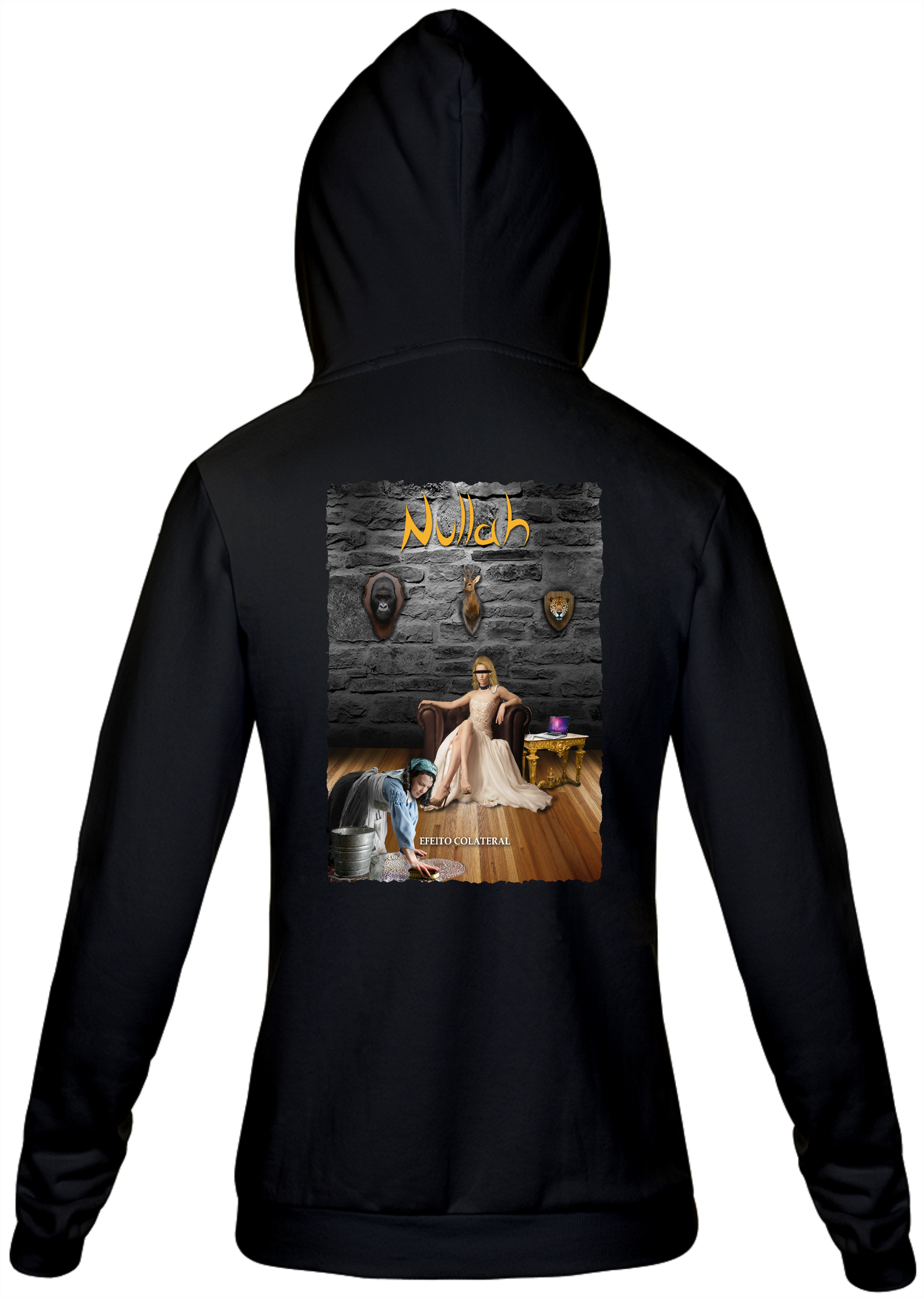 Moletom com Ziper Efeito Colateral