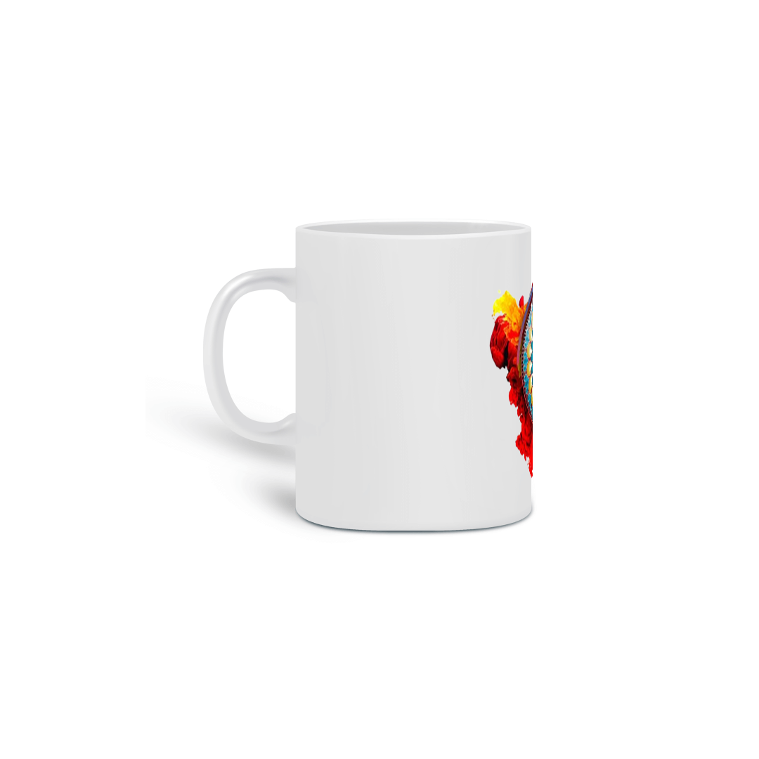 Caneca Mandala Flor da Paixão