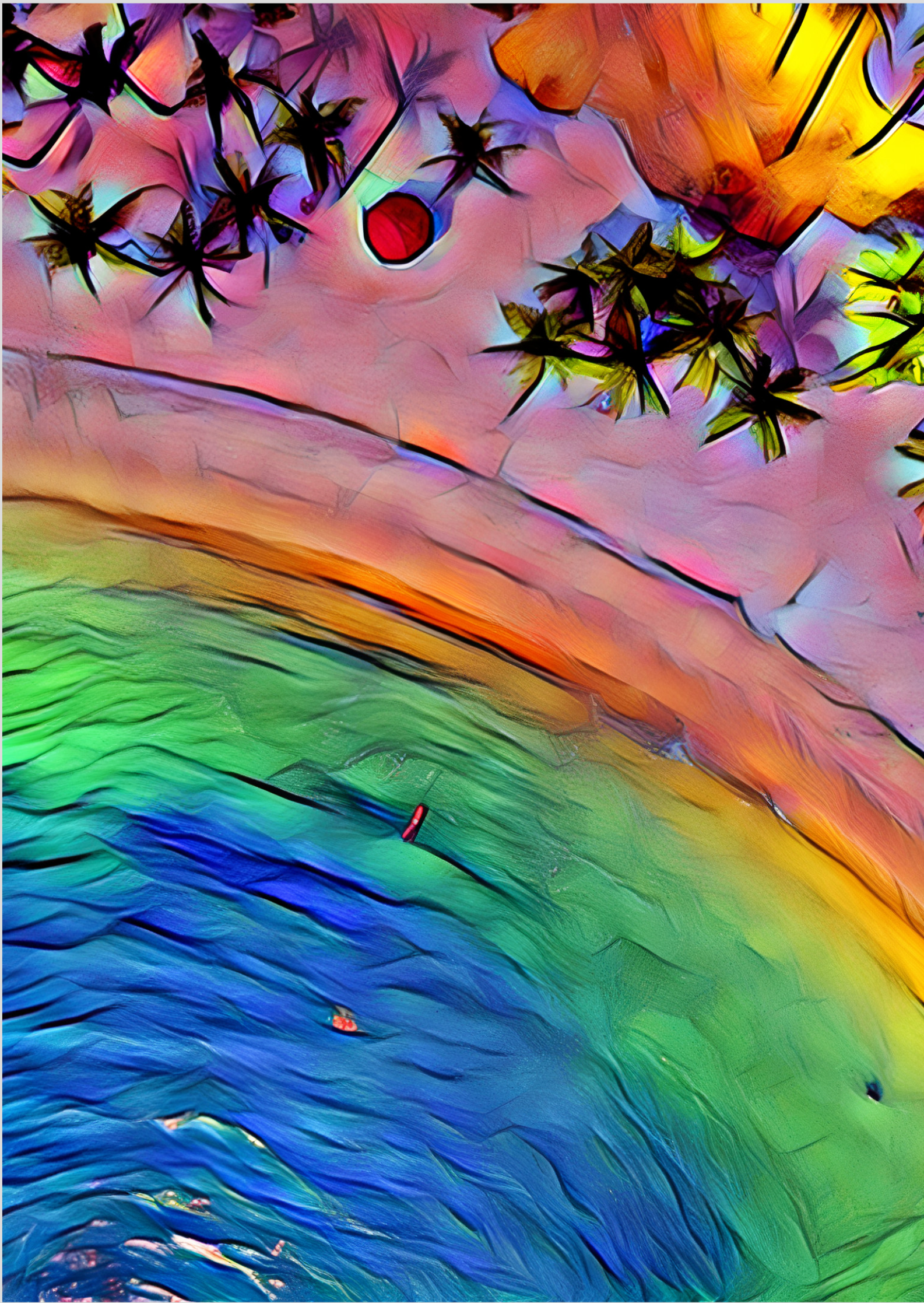 Poster Praia Arco Iris