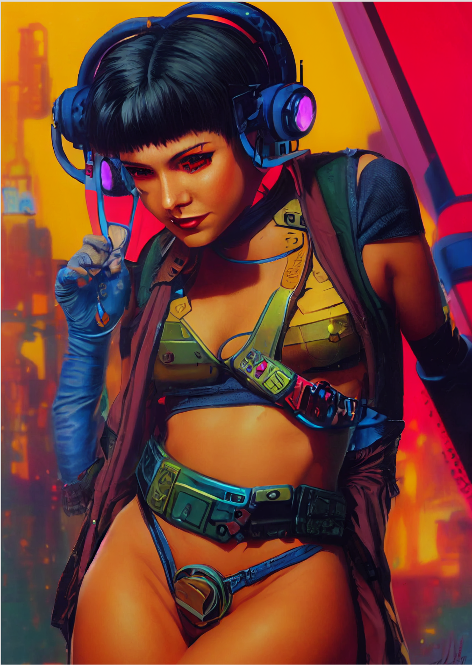 Poster Garota Futurista