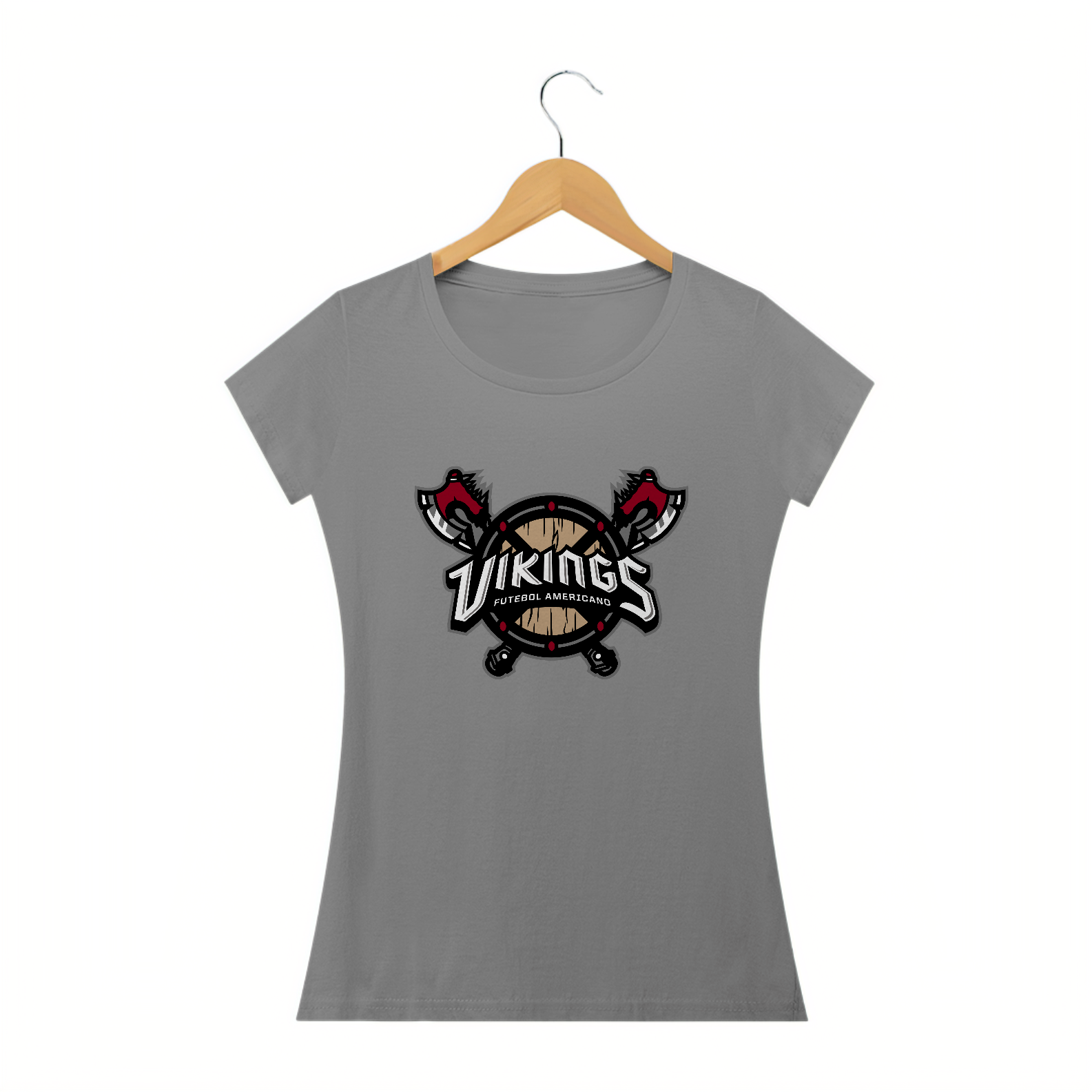 Camiseta Baby Long Escudo Vikings