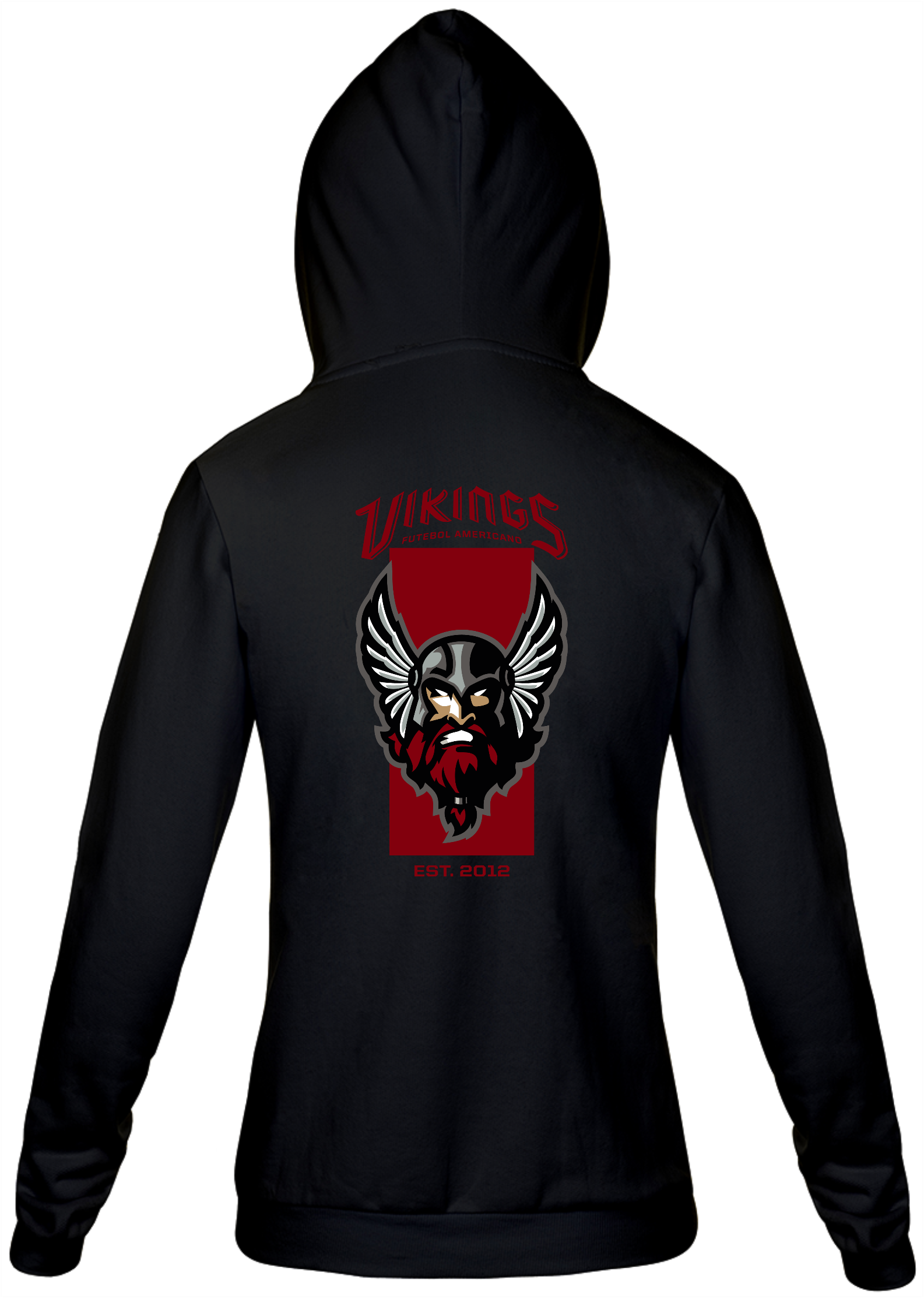 Moletom com zíper Vikings Est.