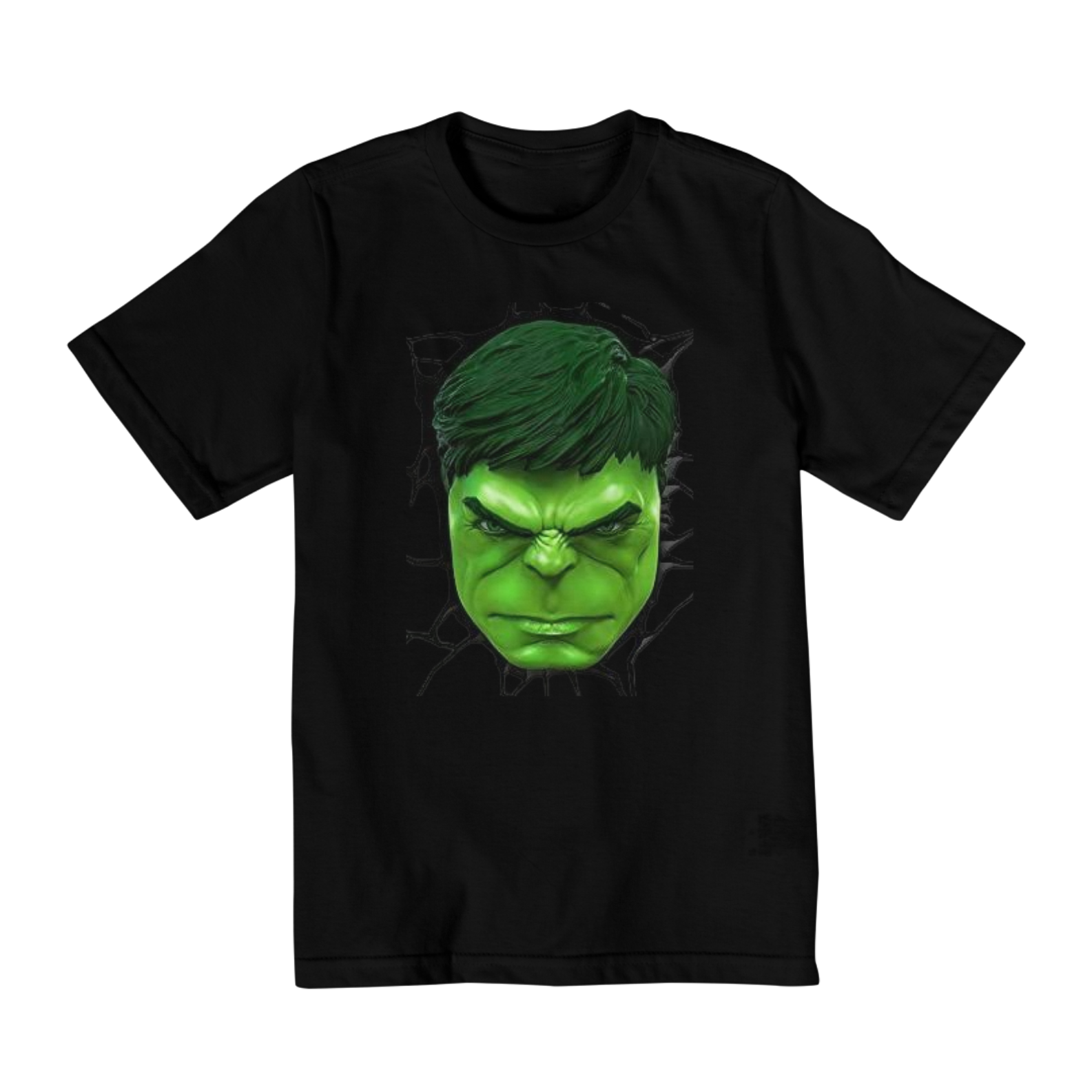 Camiseta infantil Hulk preta