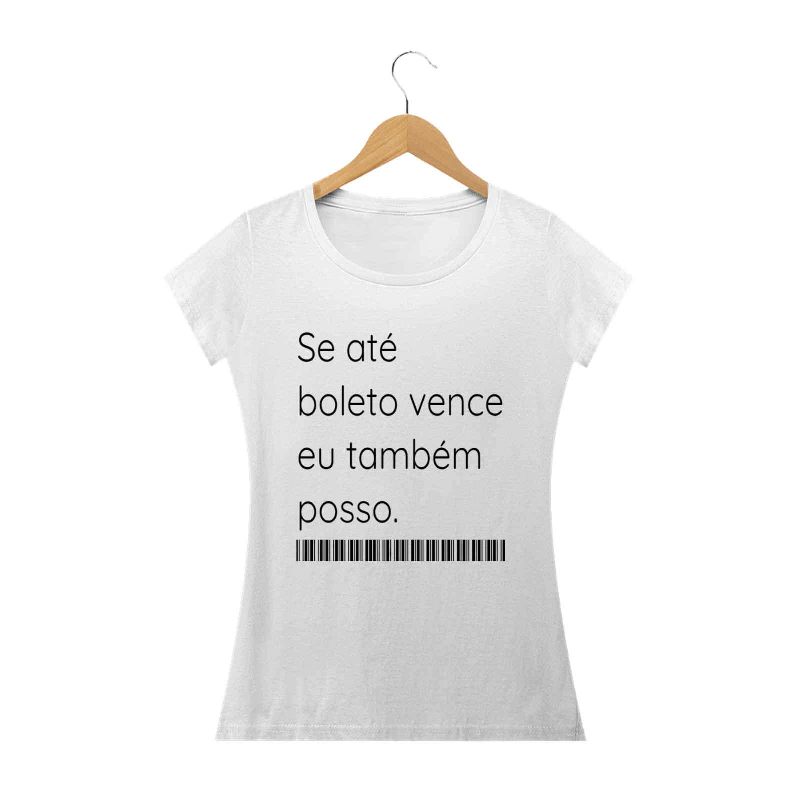 T-shirt Feminina Branca e Colorida (letra preta) 