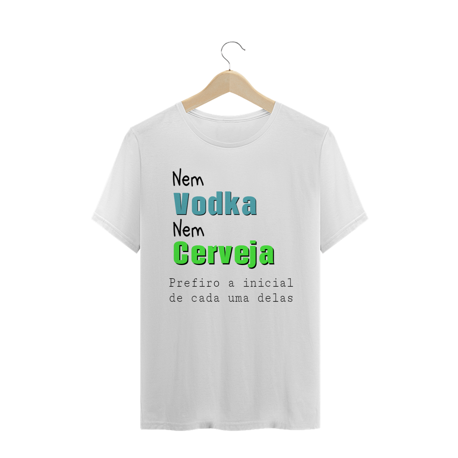 T-shirt Masculina Branca e Colorida 