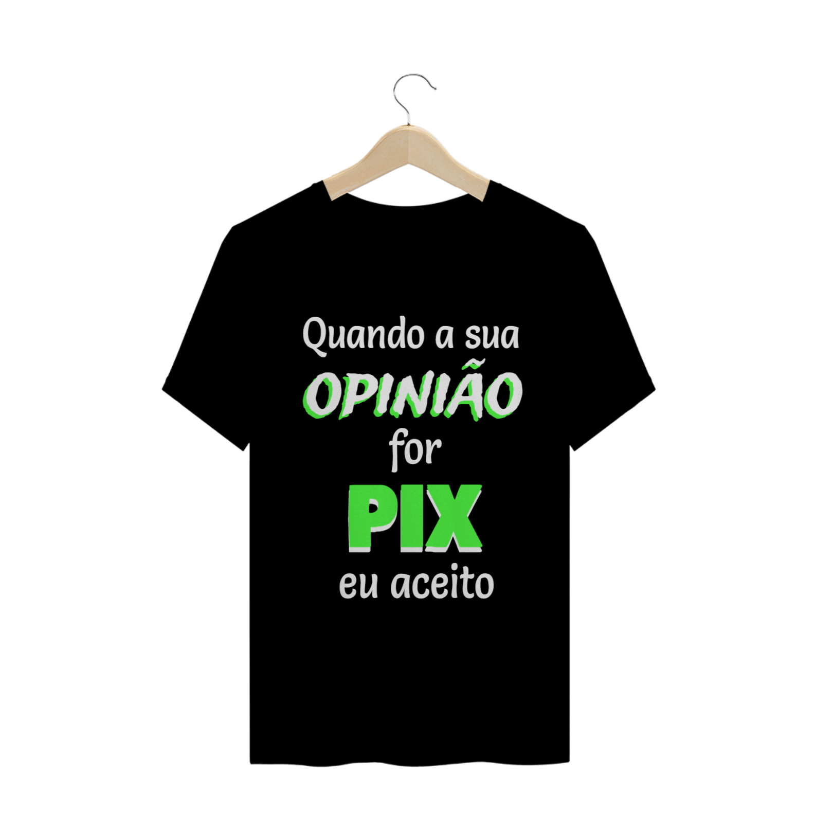 T-shirt Masculina Preta e Colorida 