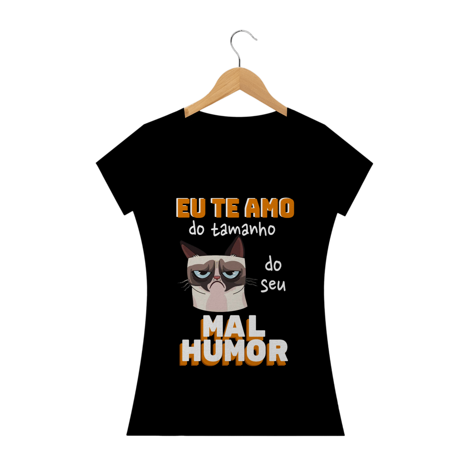 T-shirt Feminina Preta e Colorida 