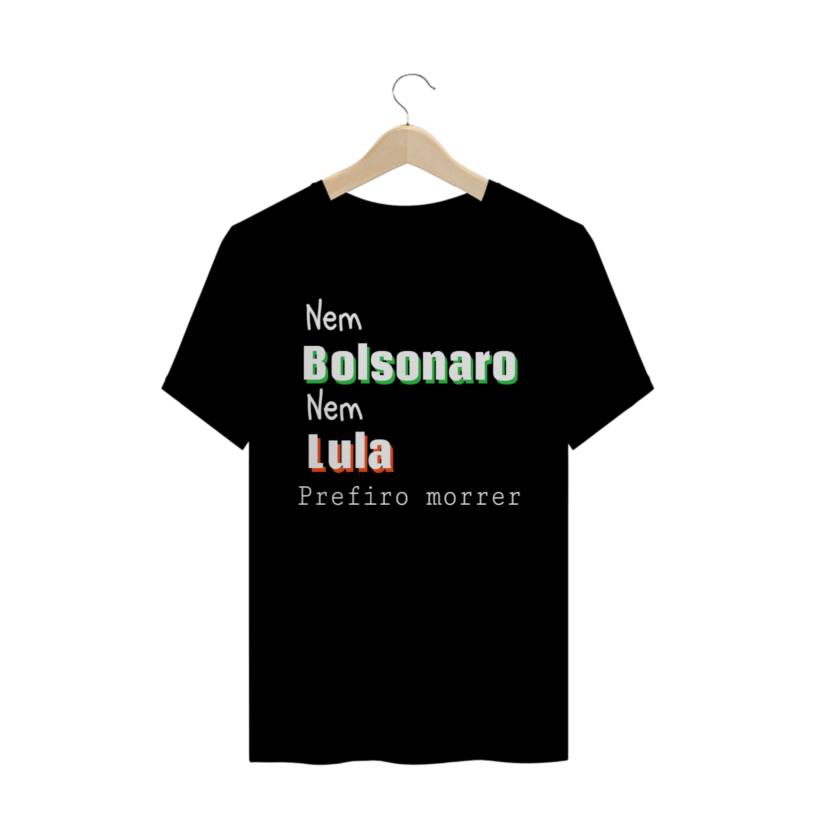 T-shirt Masculina Preta e Colorida 