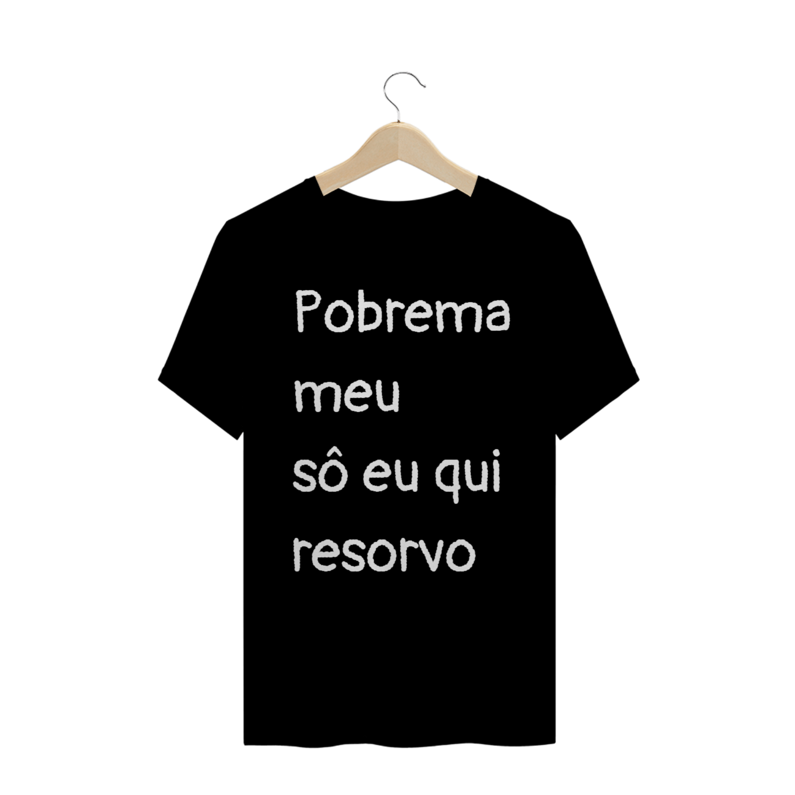 T-shirt Masculina Preta e Colorida (letra branca) 