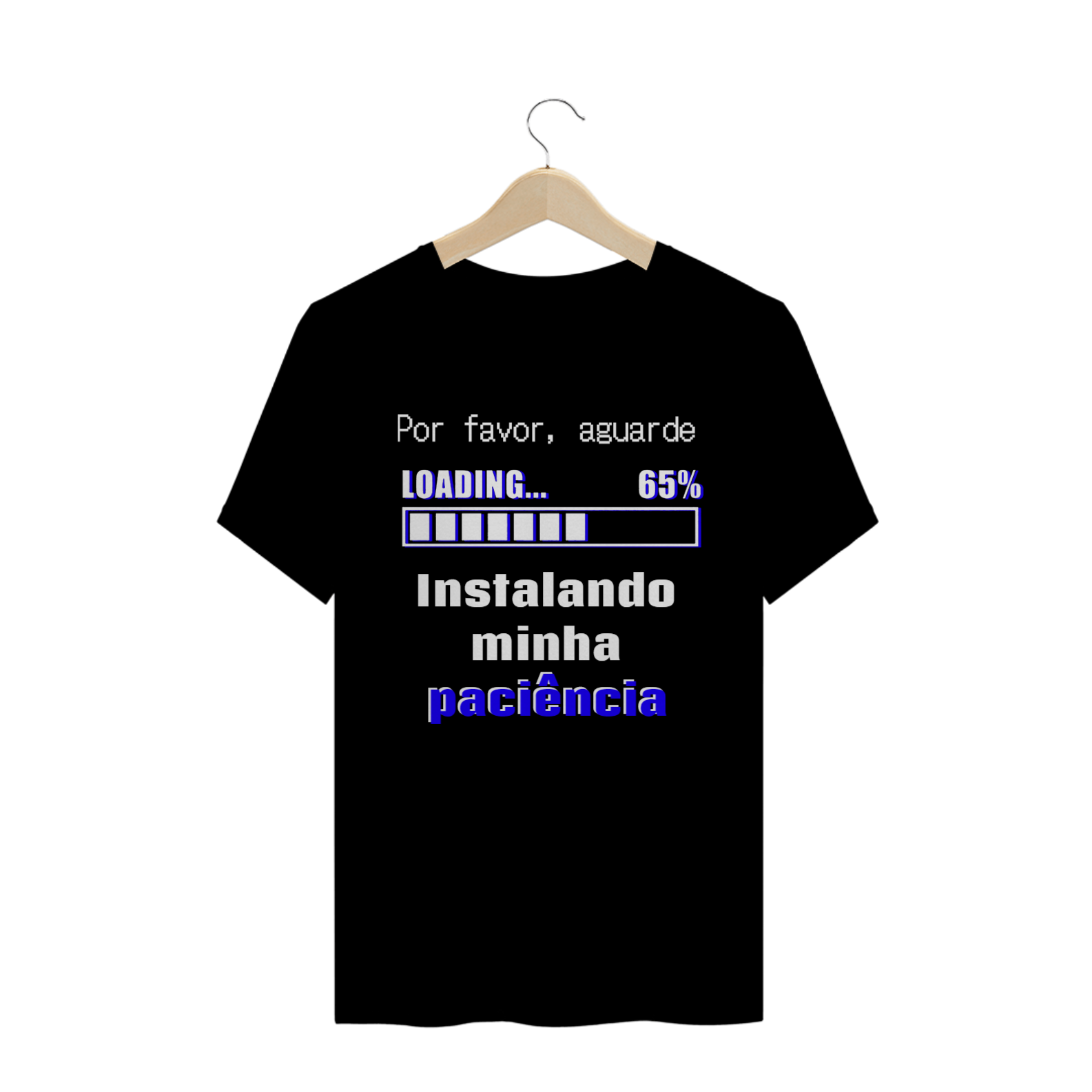 T-shirt Masculina Preta e Colorida 