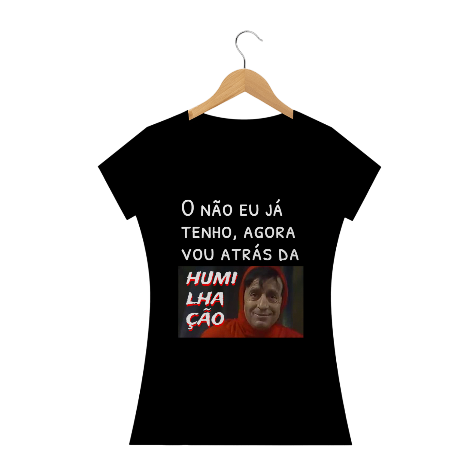 T-shirt Feminina Preta e colorida 