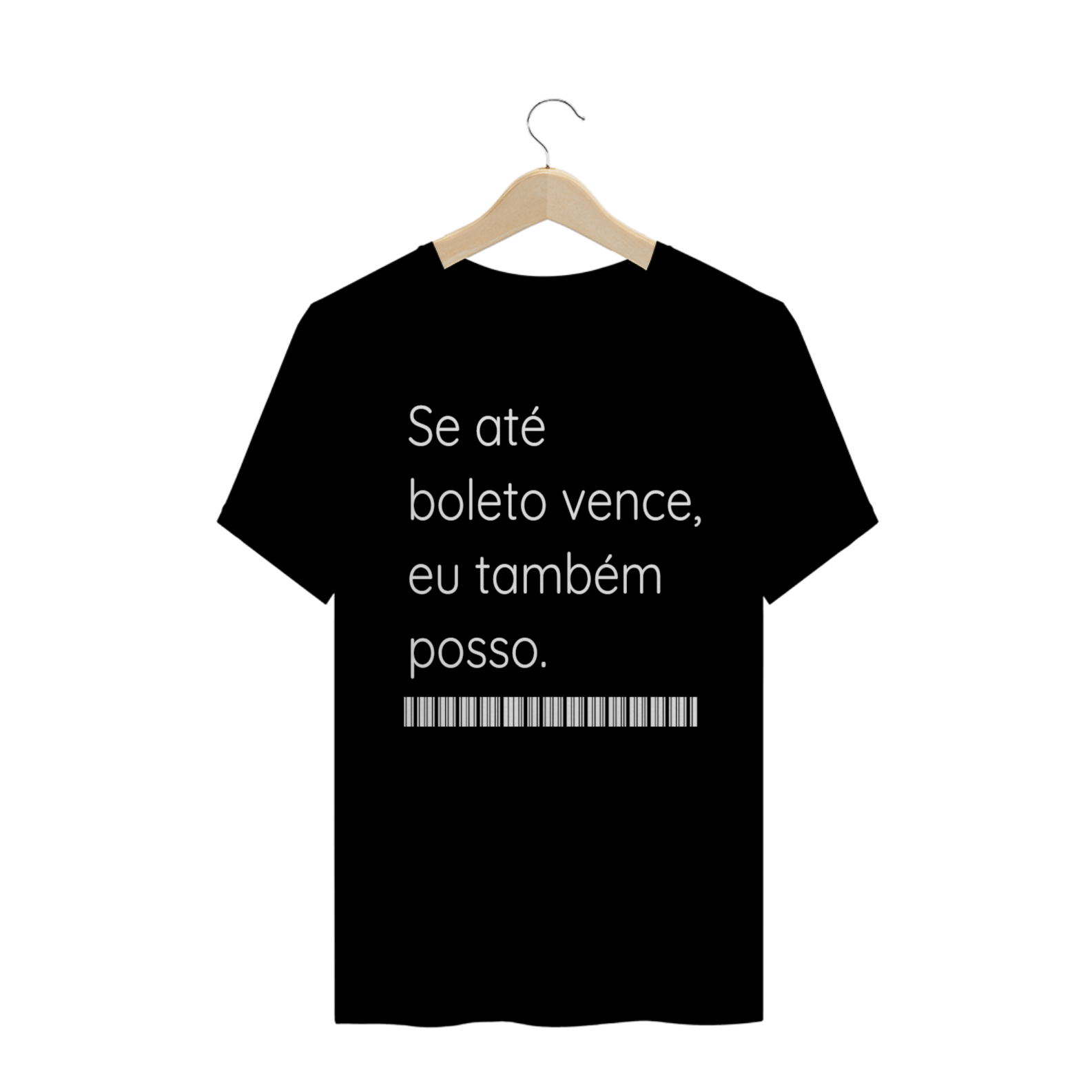 T-shirt Masculina Preta e Colorida (letra branca) 