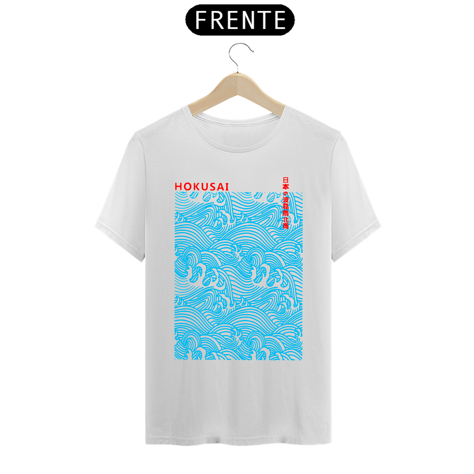 Camiseta Hokusai 100% Algodão Prime 
